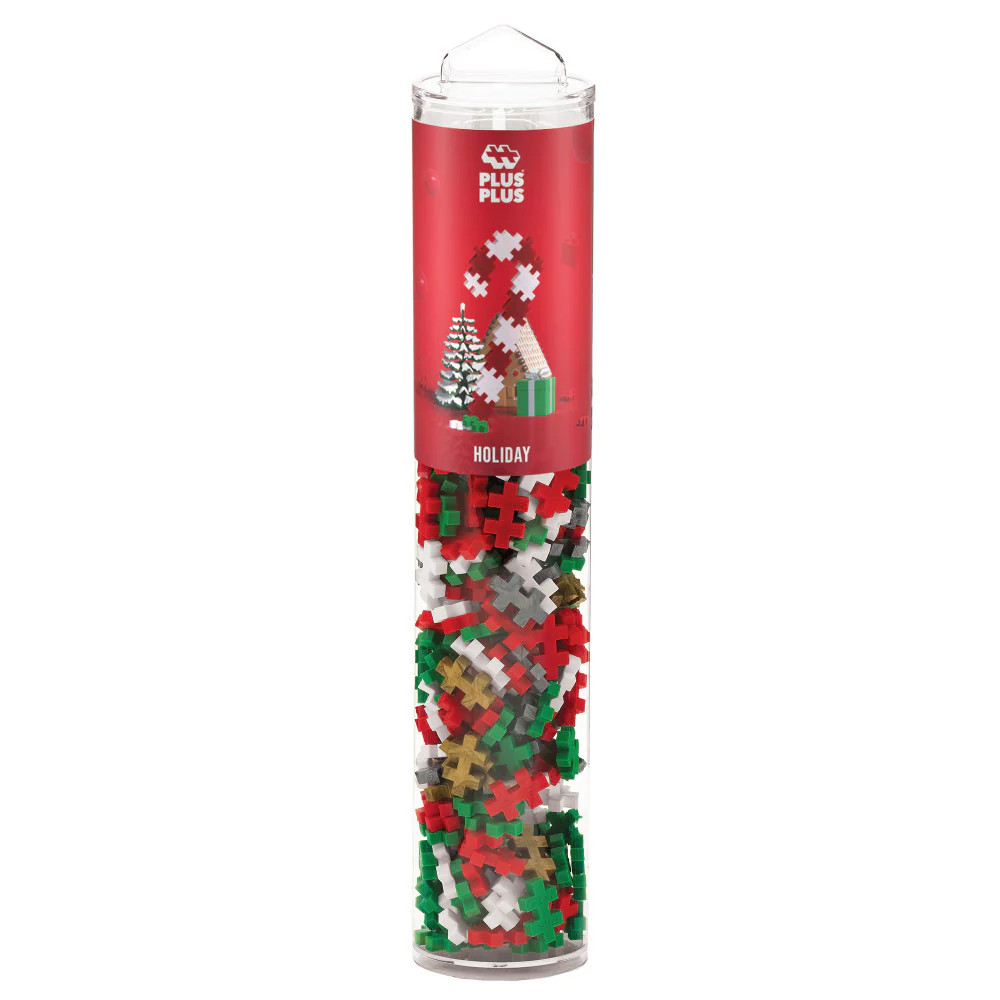 Plus-Plus Open Play Tube - Festive 240-Piece Building Set, Ages 5+ - Image 3