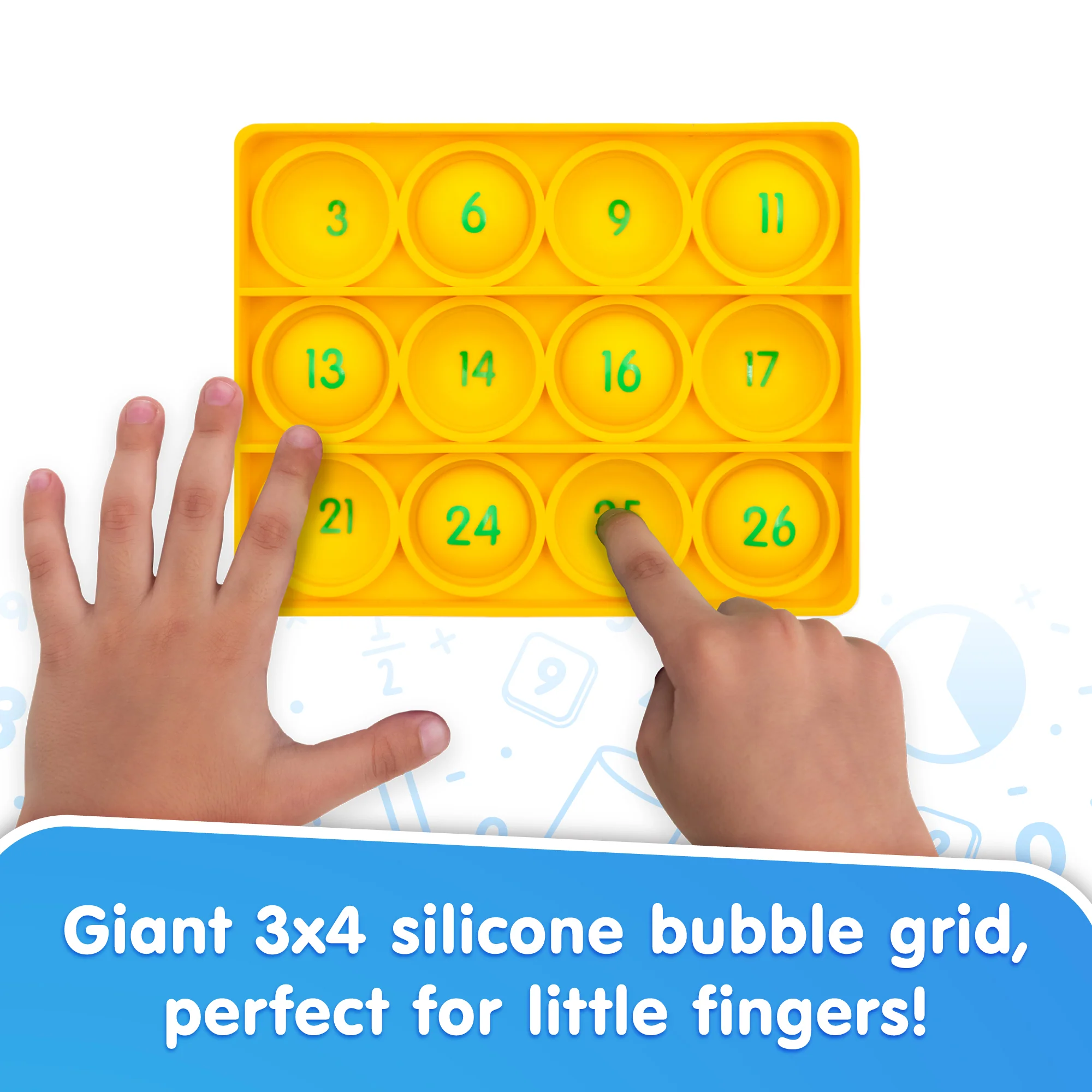 Pop Bingo: Math - Addition, Subtraction & Multiplication Game With Silicone Bubble Board - Image 3