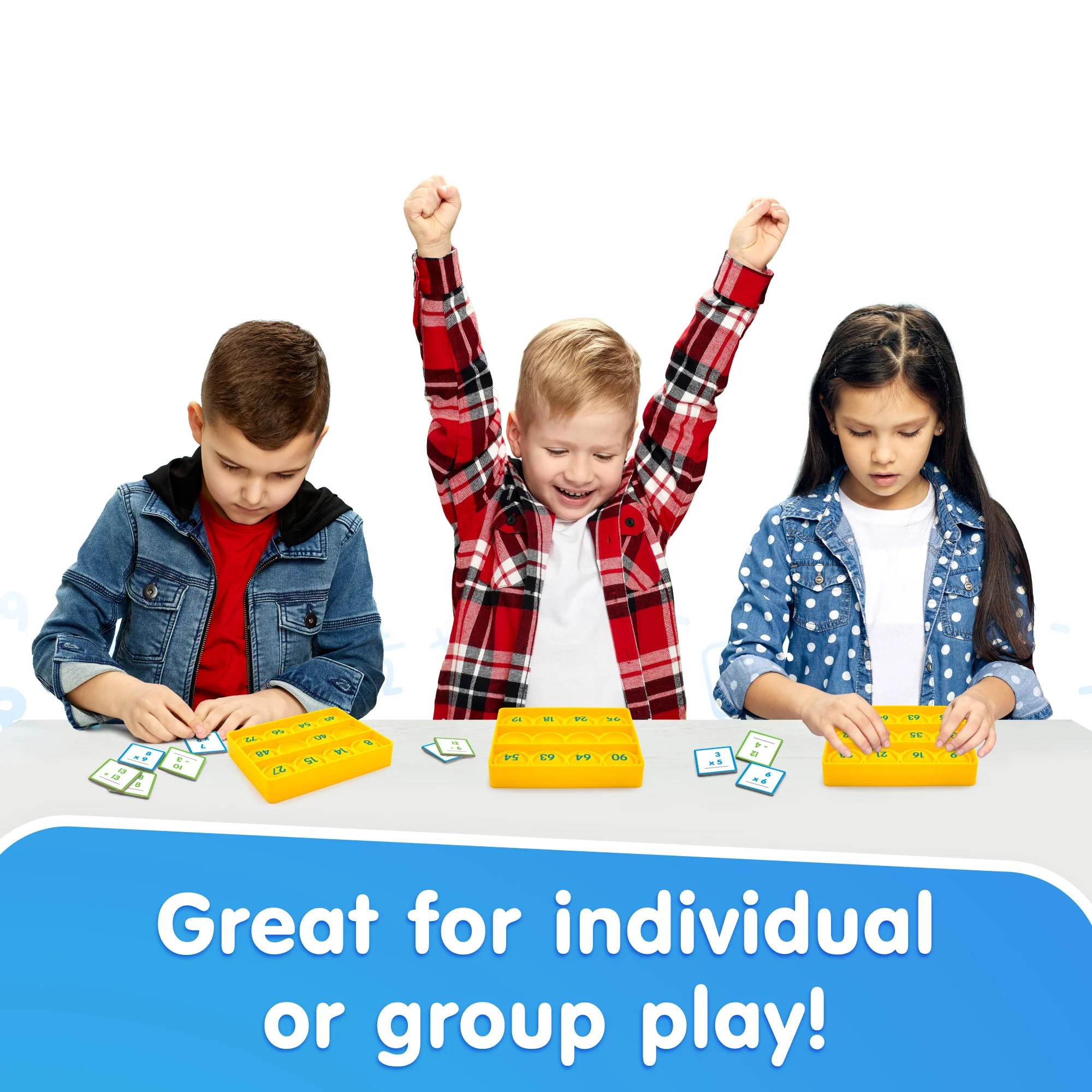 Pop Bingo: Math - Addition, Subtraction & Multiplication Game With Silicone Bubble Board - Image 4