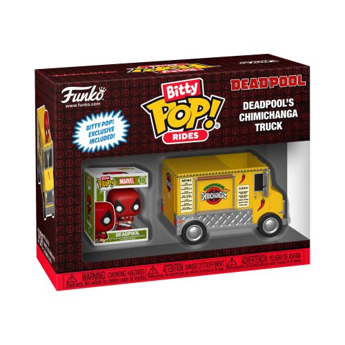 Funko POP Bitty Rides 2 inch Vinyl Deadpool Chimichanga Truck Collectible