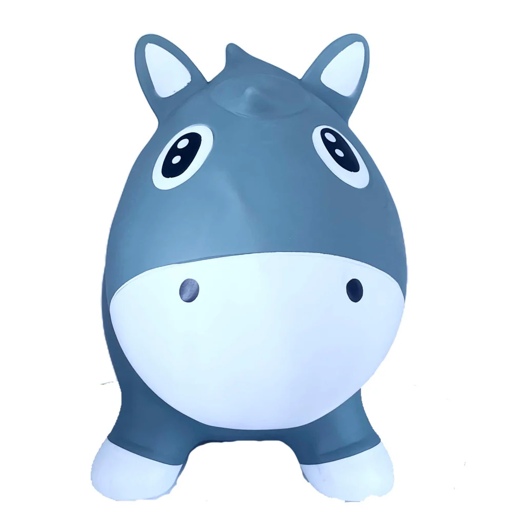 Kidzzfarm Bouncy Junior Blue Horse: Inflatable Hopper for Toddlers - Image 2