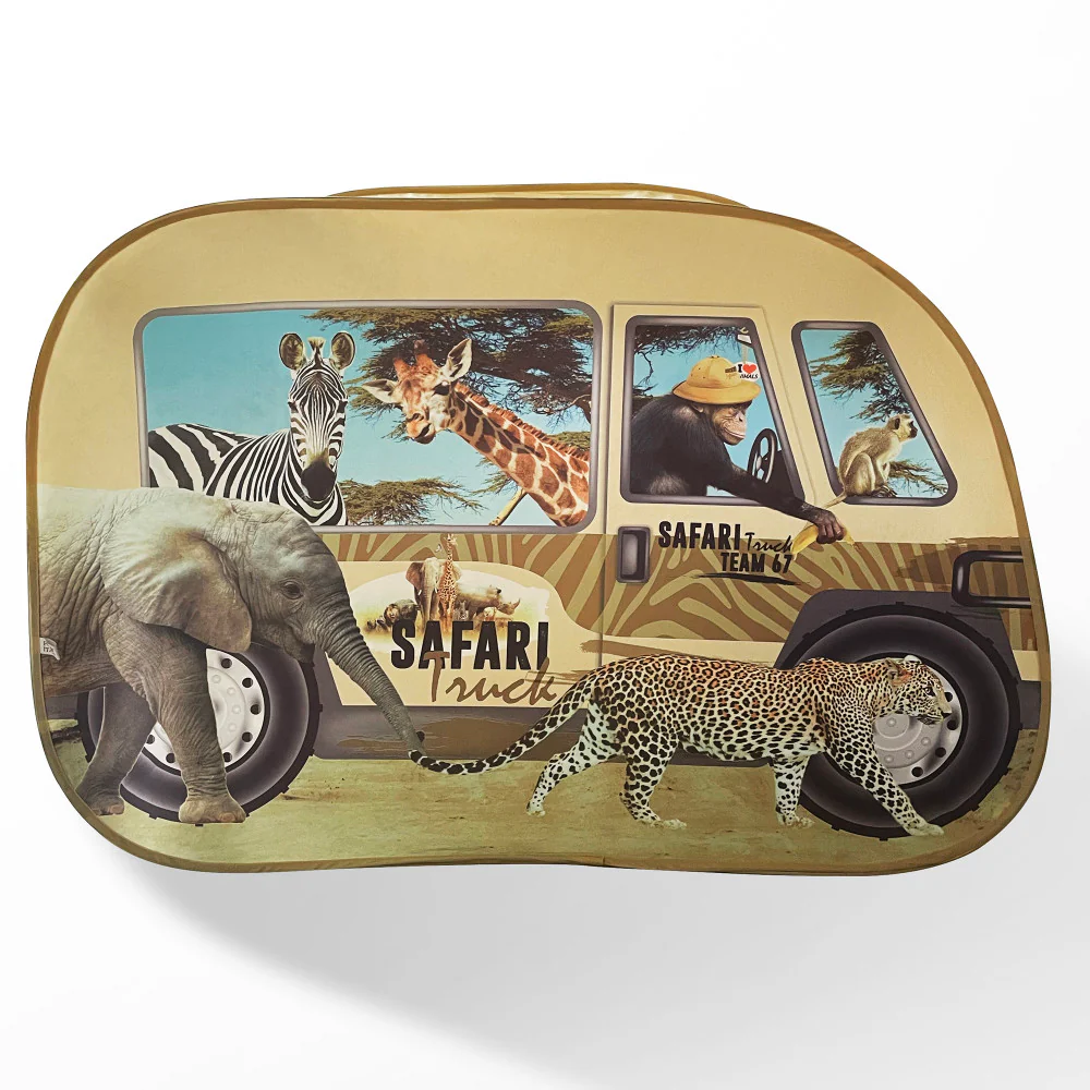 Pop It Up Safari Truck Tent - Wildlife Themed Playhouse - Image 7
