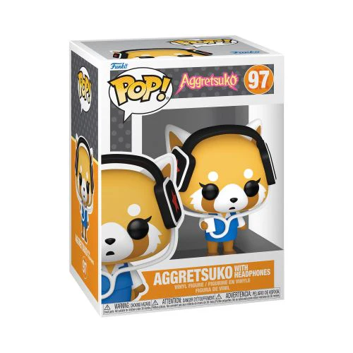 Funko POP! Sanrio Aggretsuko Vinyl Figure, 3.75 Inch, w/Headphones