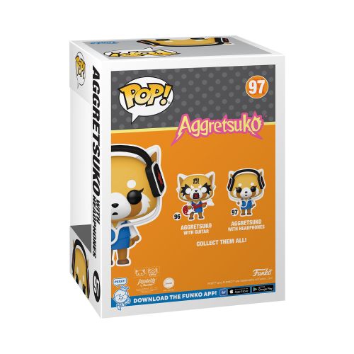 Funko POP! Sanrio Aggretsuko Vinyl Figure, 3.75 Inch, w/Headphones - Image 2