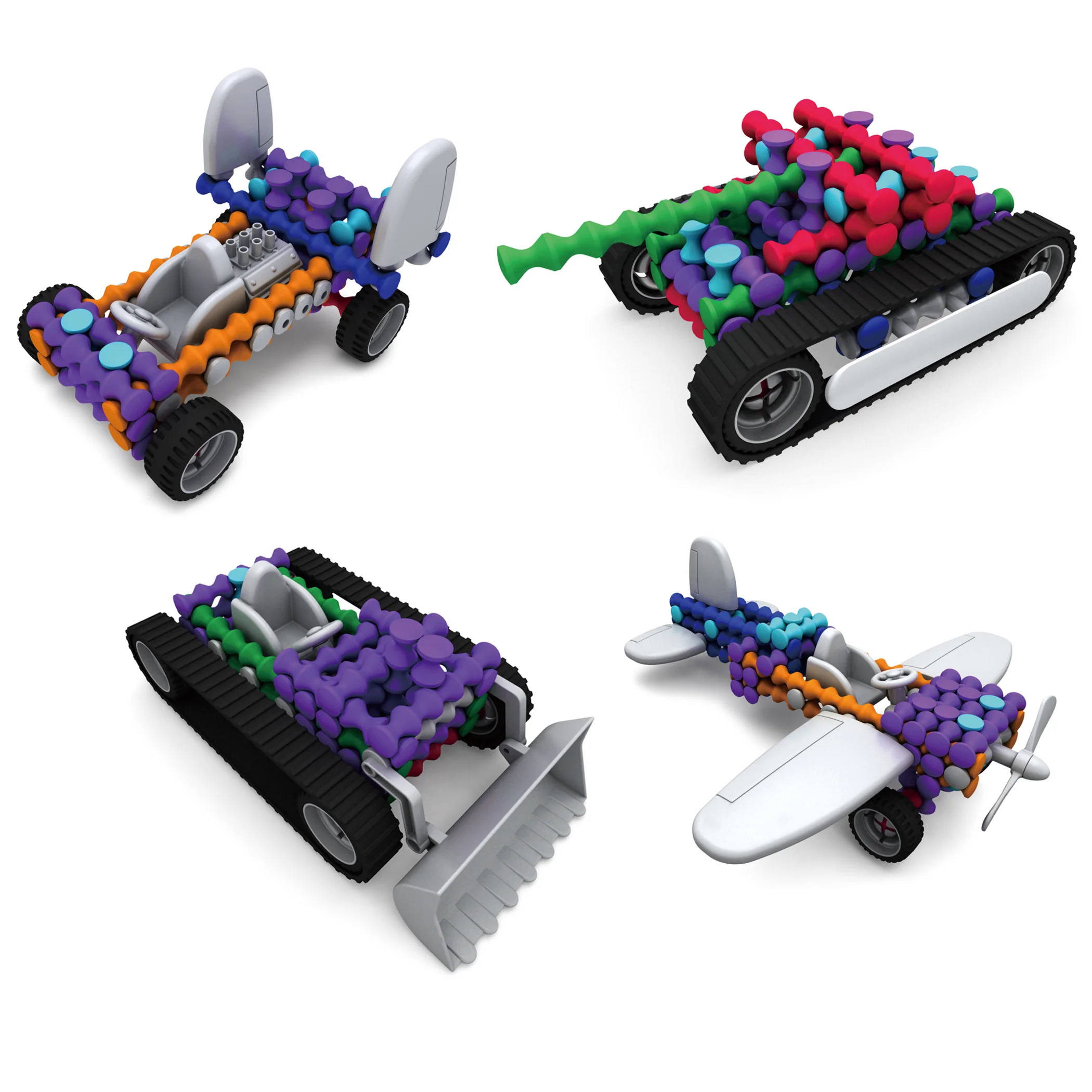 Popular Playthings Playstix 141-Piece Master Construction Set - Image 5