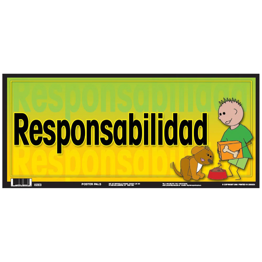 Poster Pals Spanish Character 6-Piece Educational Poster Set - Image 3