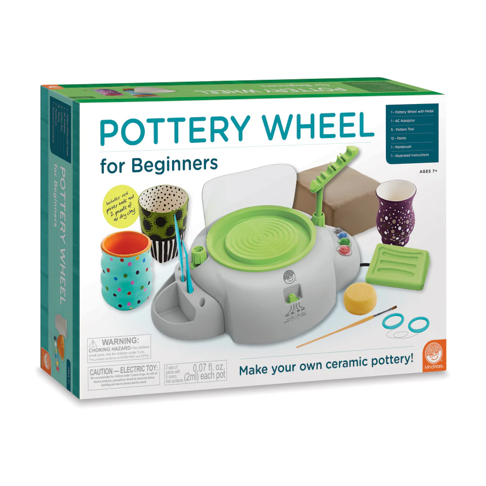 MindWare Creative Studio Pottery Wheel Kit with Foot Pedal