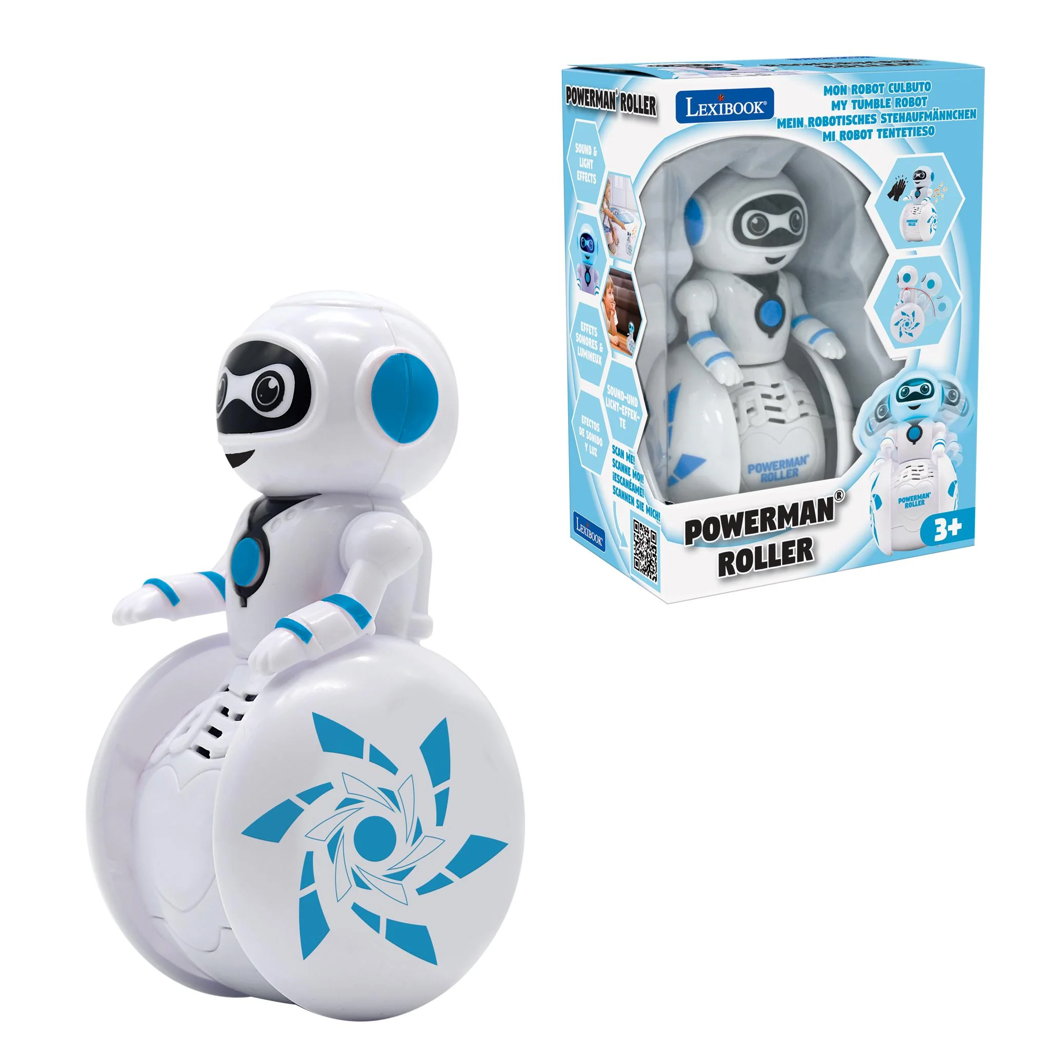 POWERMAN Roller Robot - Interactive One-Wheel Wonder - Image 3