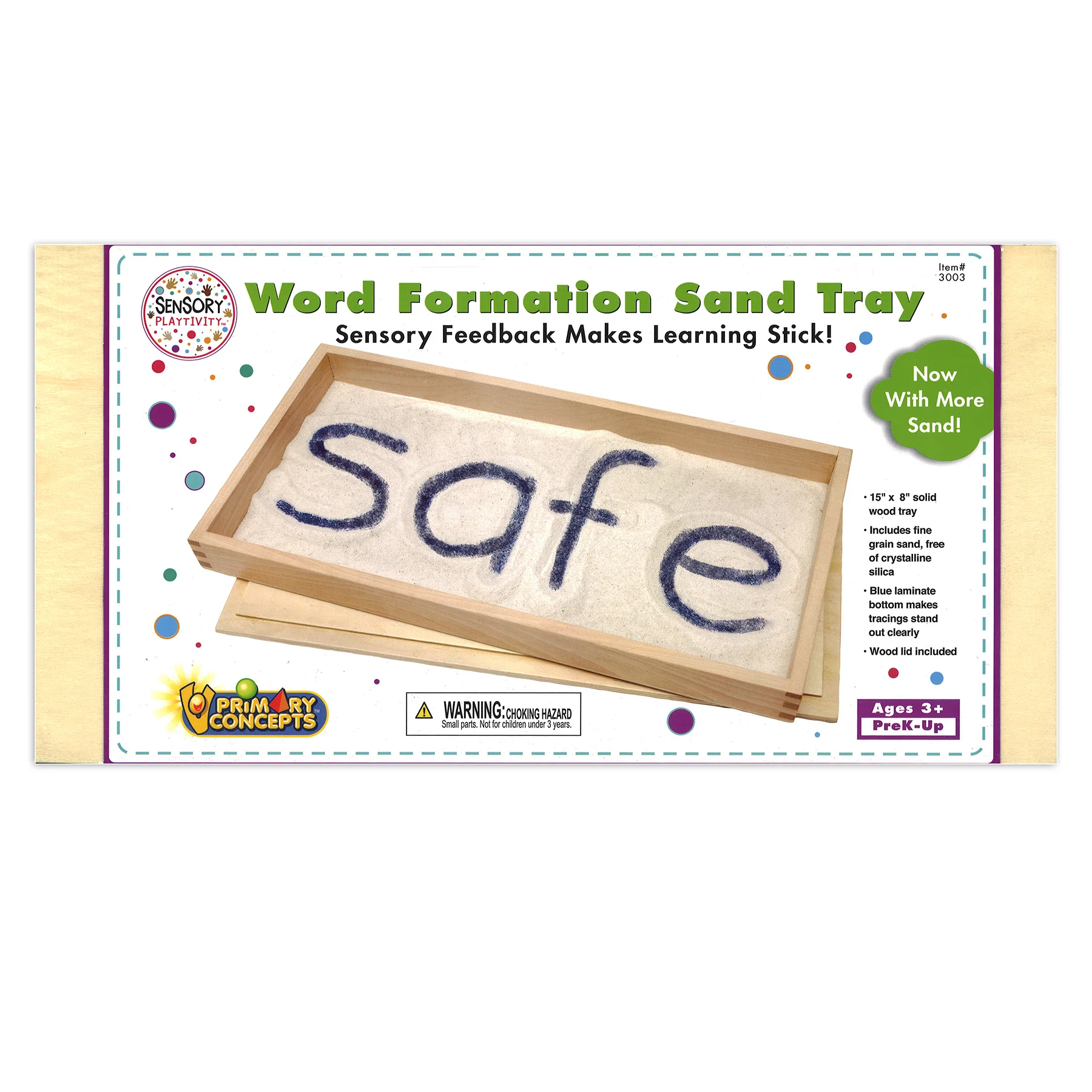 Primary Concepts Word Formation Sand Tray Set - Blue - 15"W x 8"L - Pack of 4 - Image 2