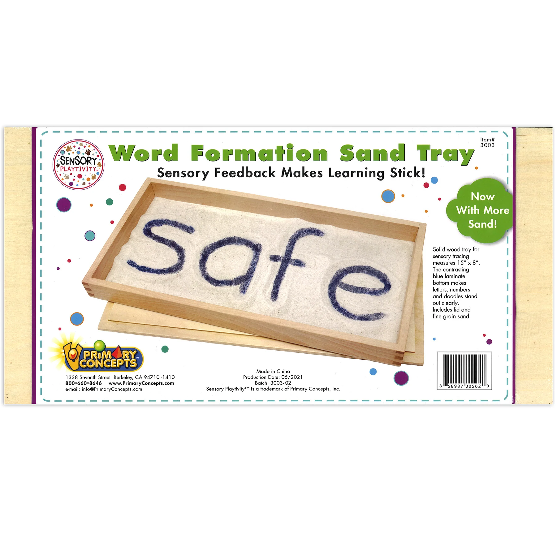 Primary Concepts Word Formation Sand Tray Set - Blue - 15"W x 8"L - Pack of 4 - Image 4