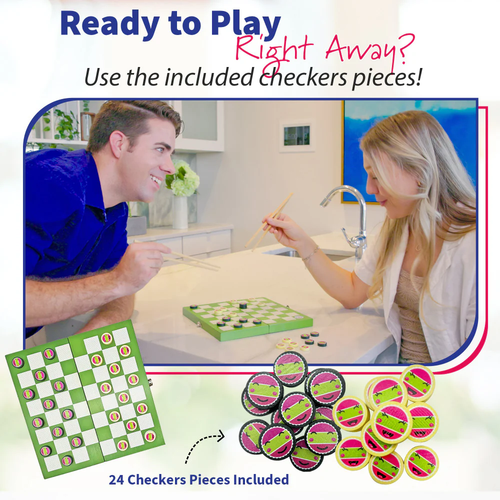 Project Genius Sushi Checkers & Sushi Making Strategy Game Set - Image 5
