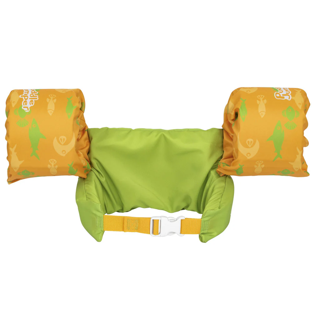 Puddle Jumper Deluxe Child Life Vest - Orange Fish, 33-55 lbs - Image 2