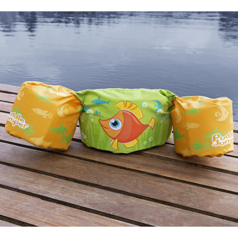 Puddle Jumper Deluxe Child Life Vest - Orange Fish, 33-55 lbs - Image 3