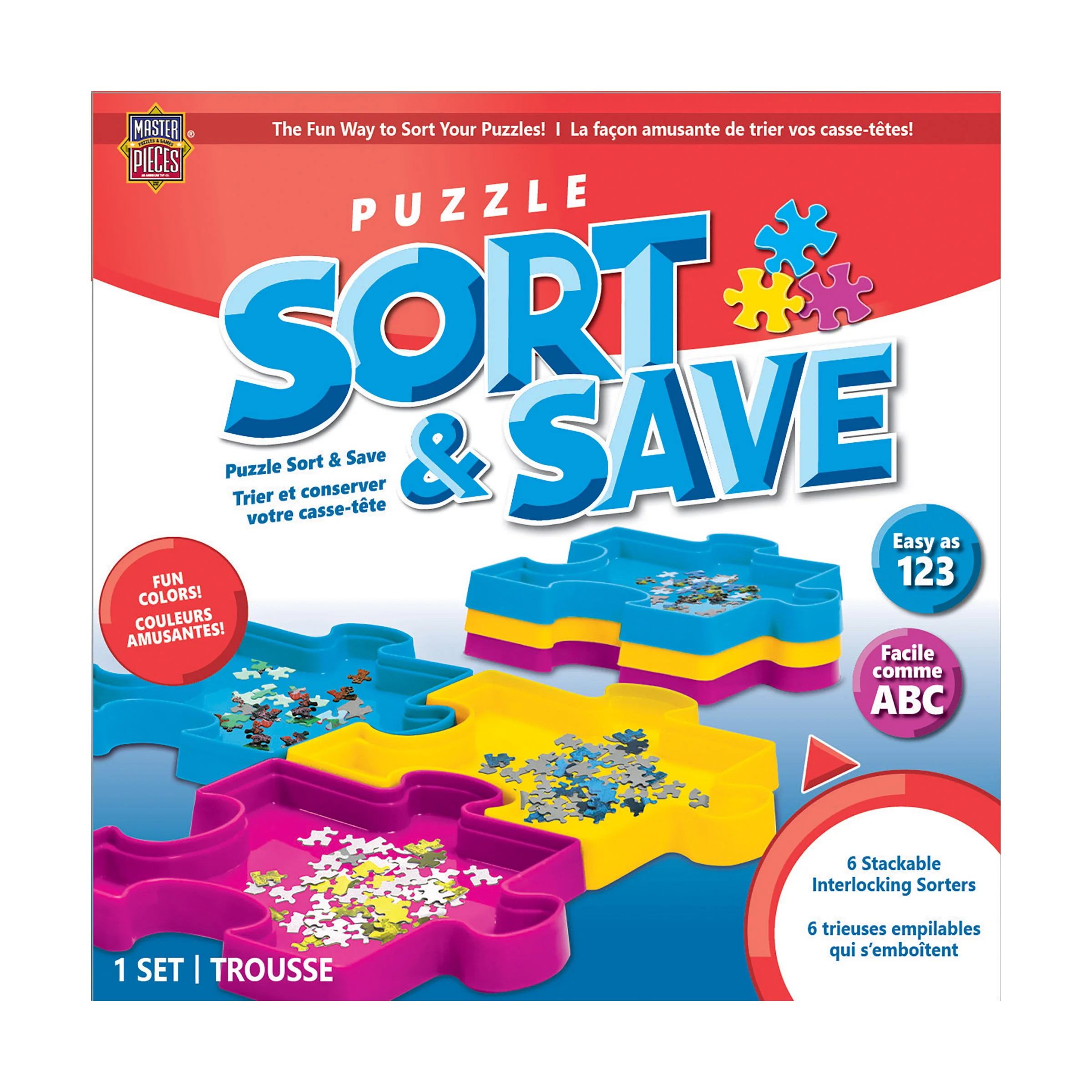 Puzzle Sort & Save Colorful Organizing Trays - Image 2