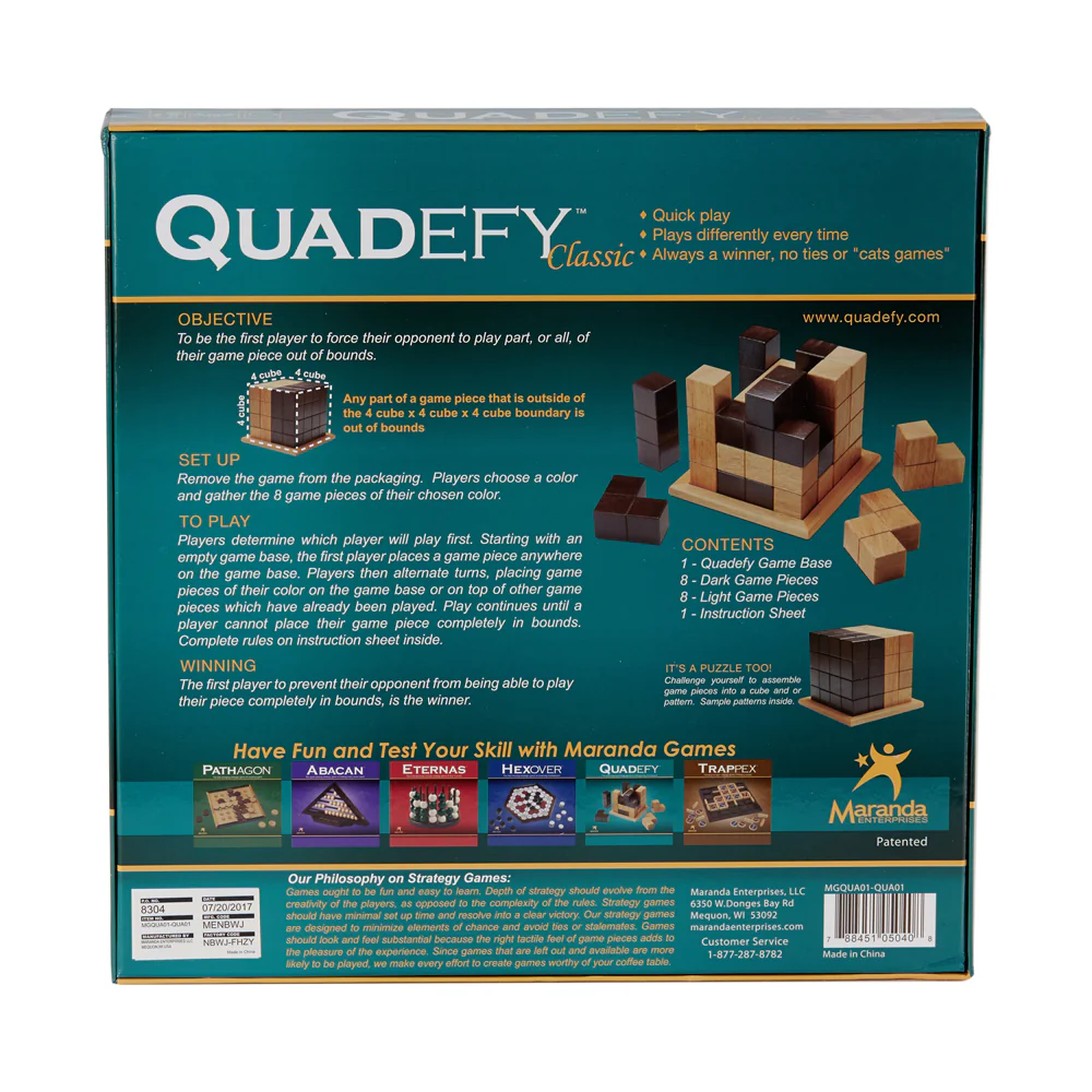 QUADEFY Strategy Board Game by Front Porch Classics - Image 3