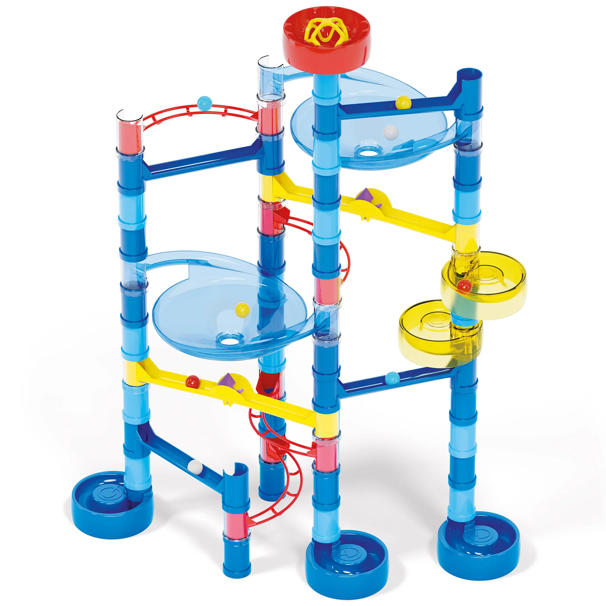 Quercetti Migoga 93pc Ocean Marble Run - Spirals & Pipes STEM Set - Image 2