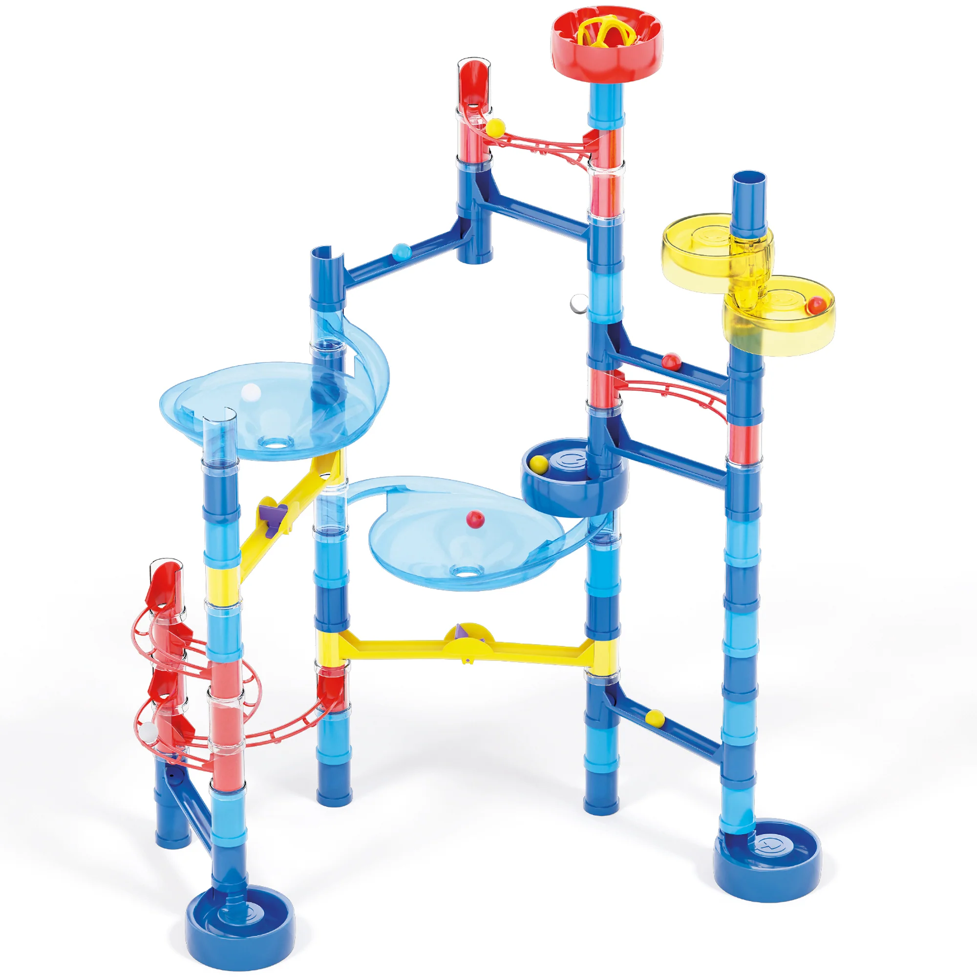 Quercetti Migoga 93pc Ocean Marble Run - Spirals & Pipes STEM Set - Image 4