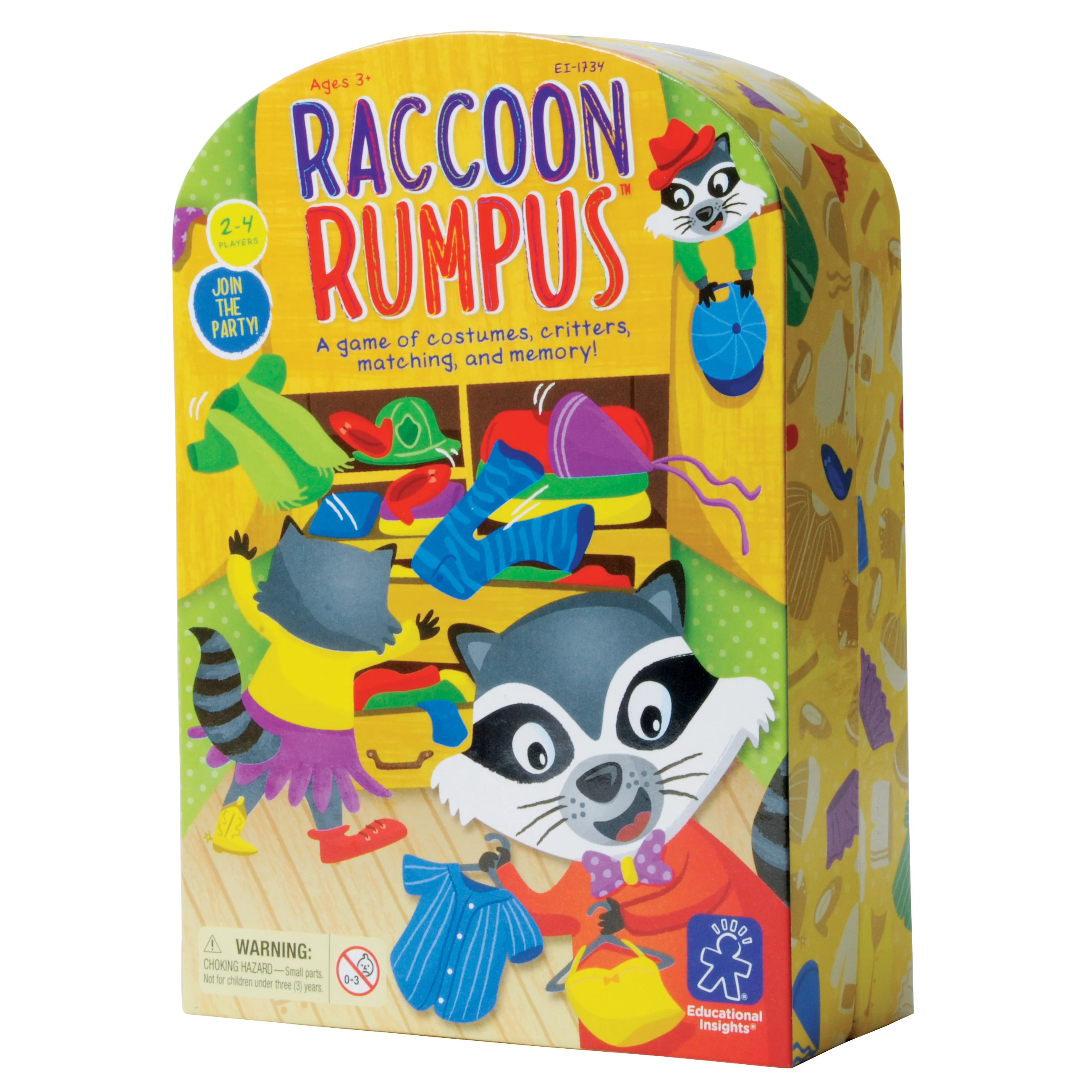 Raccoon Rumpus Preschool Matching and Memory Card Game - Image 2