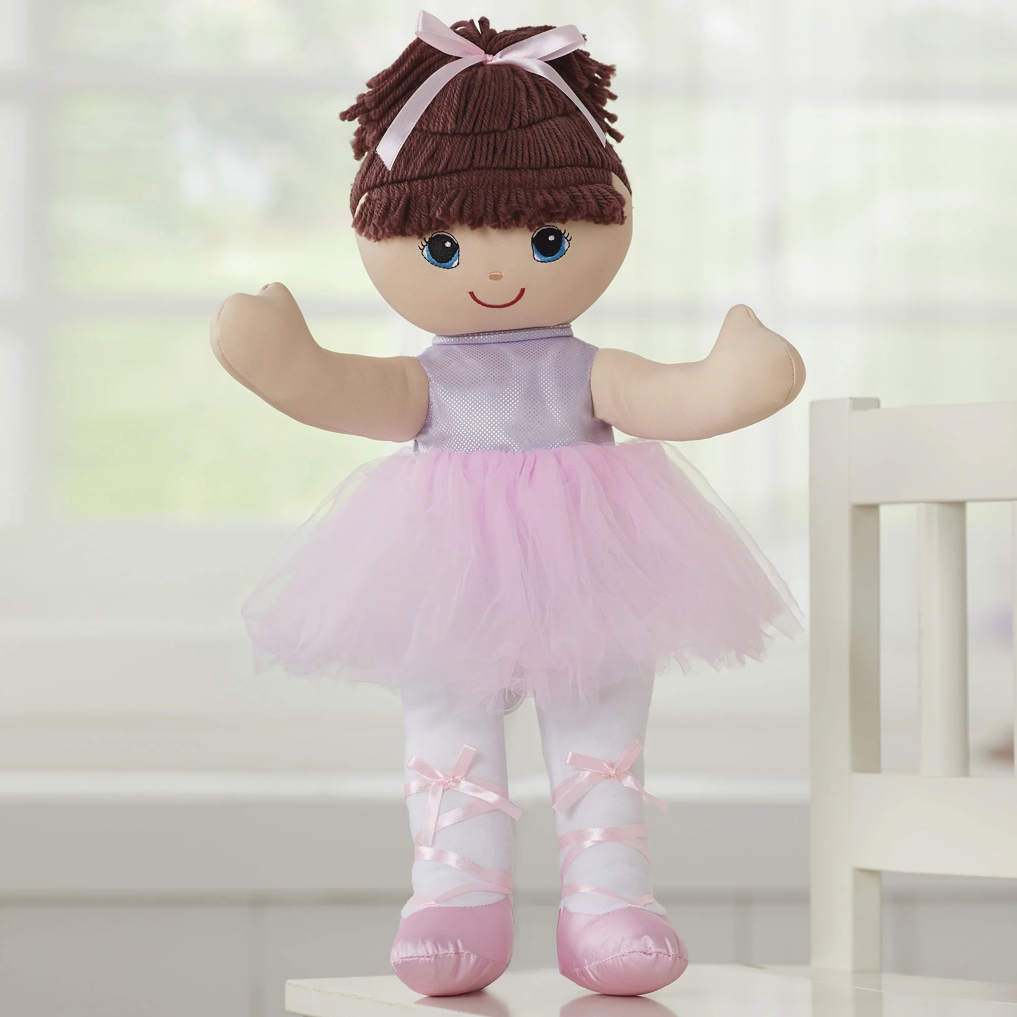Ragdoll LA 20" - Ballerina Rag Doll with Pink Tulle Skirt