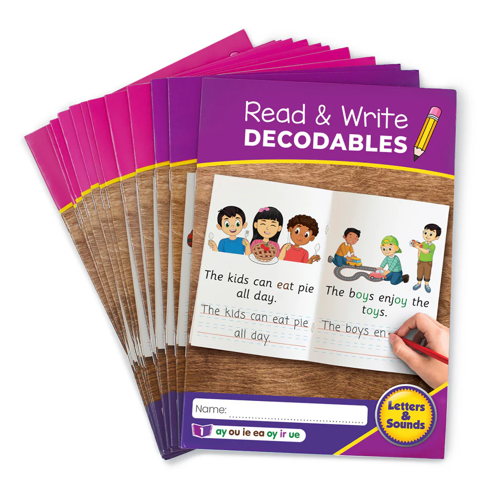Junior Learning Read & Write Decodables Set B - Phonics and Handwriting Skills - Image 2