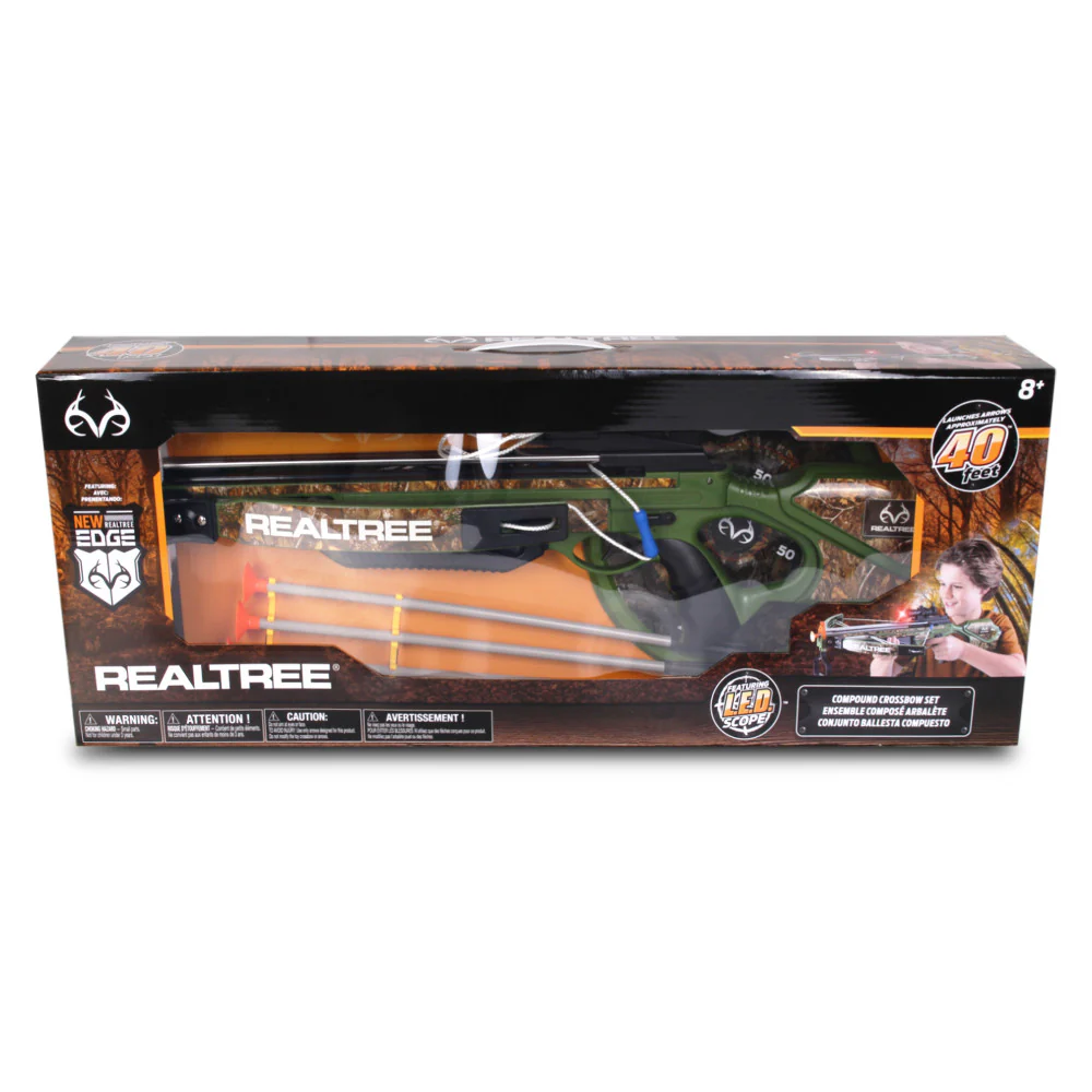 RealTree: Junior Archer Camo Toy Crossbow Set - 26" with LED Scope - Image 2