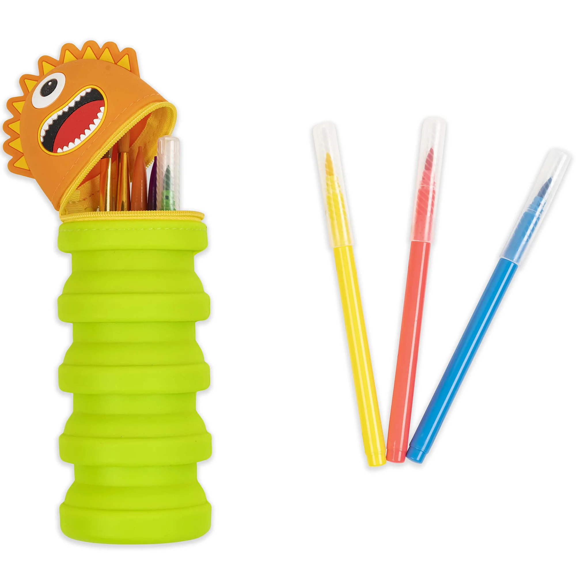 Monster Retractable Silicone Pencil Case - Image 2