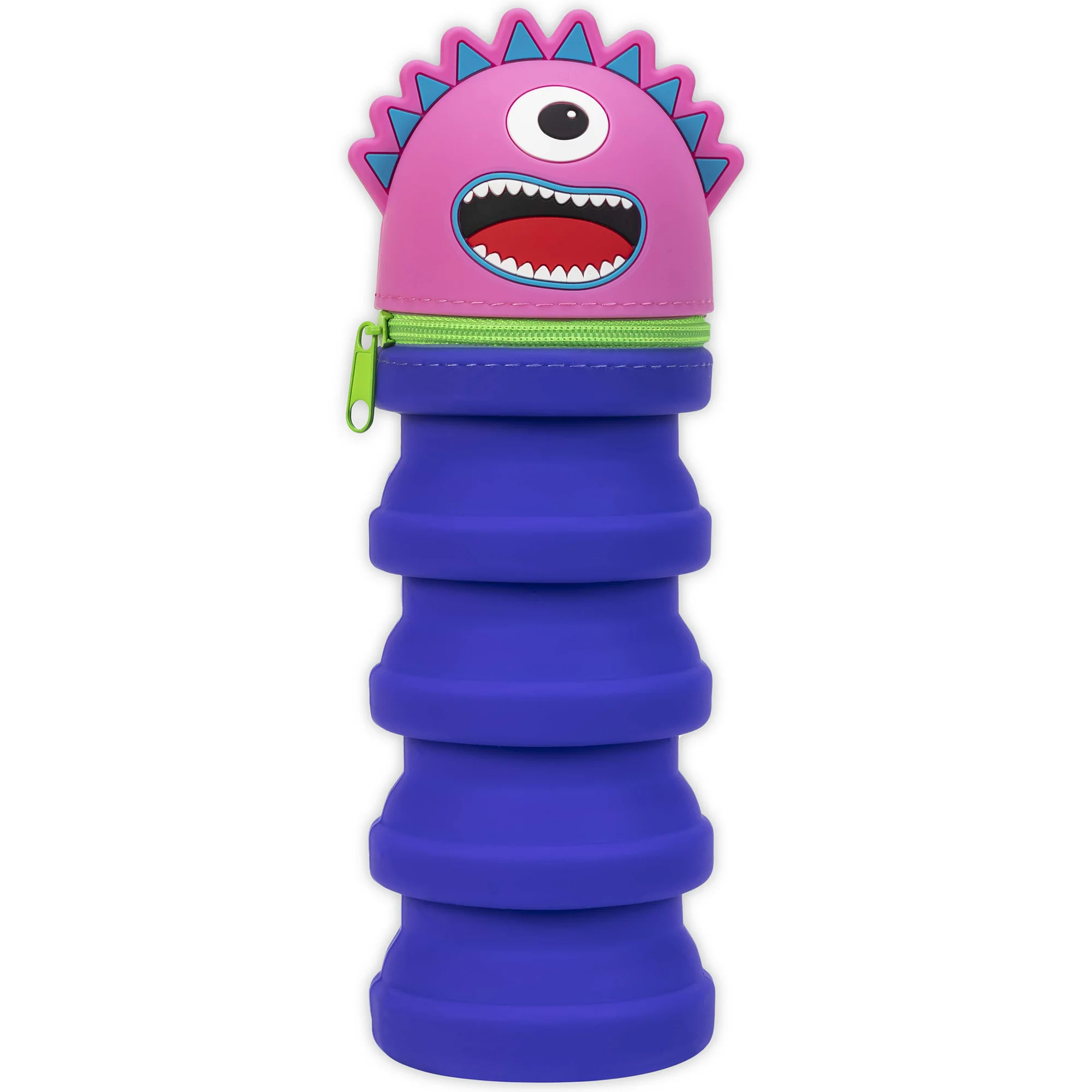 Monster Retractable Silicone Pencil Case - Pink