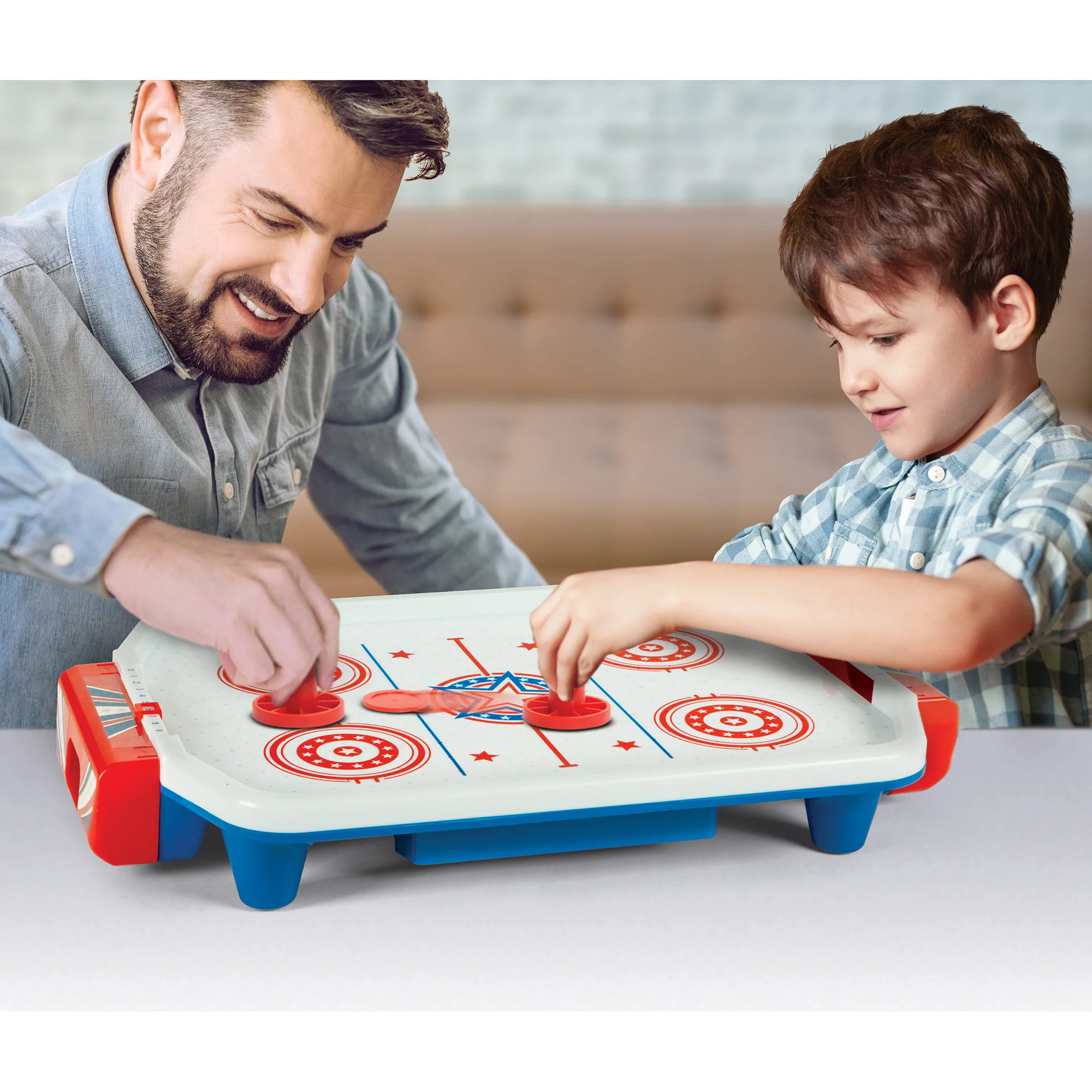 Classic Retro Arcade Air Hockey Table Game - Electronic Two-Player Action - Image 4