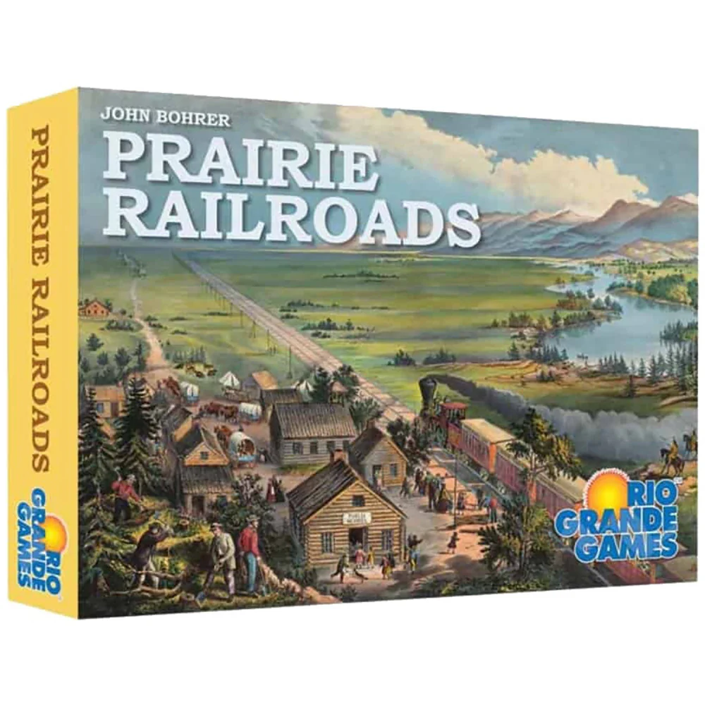 Rio Grande Games: Prairie Railroads - Train Strategy Board Game, Ages 14+, 3-5 Players
