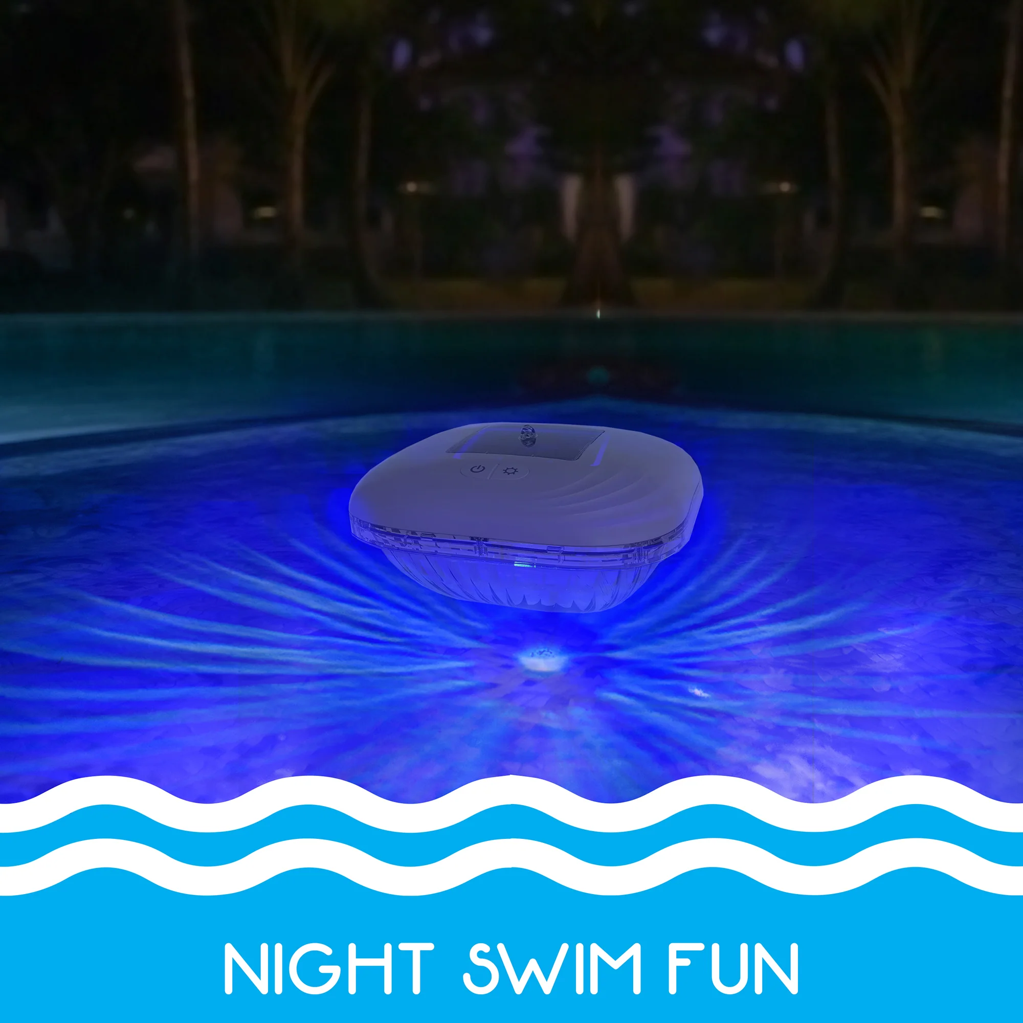 RIPPLE Solar-Powered Floating Pool Lights - Color Changing LED with 9 Modes - Image 3