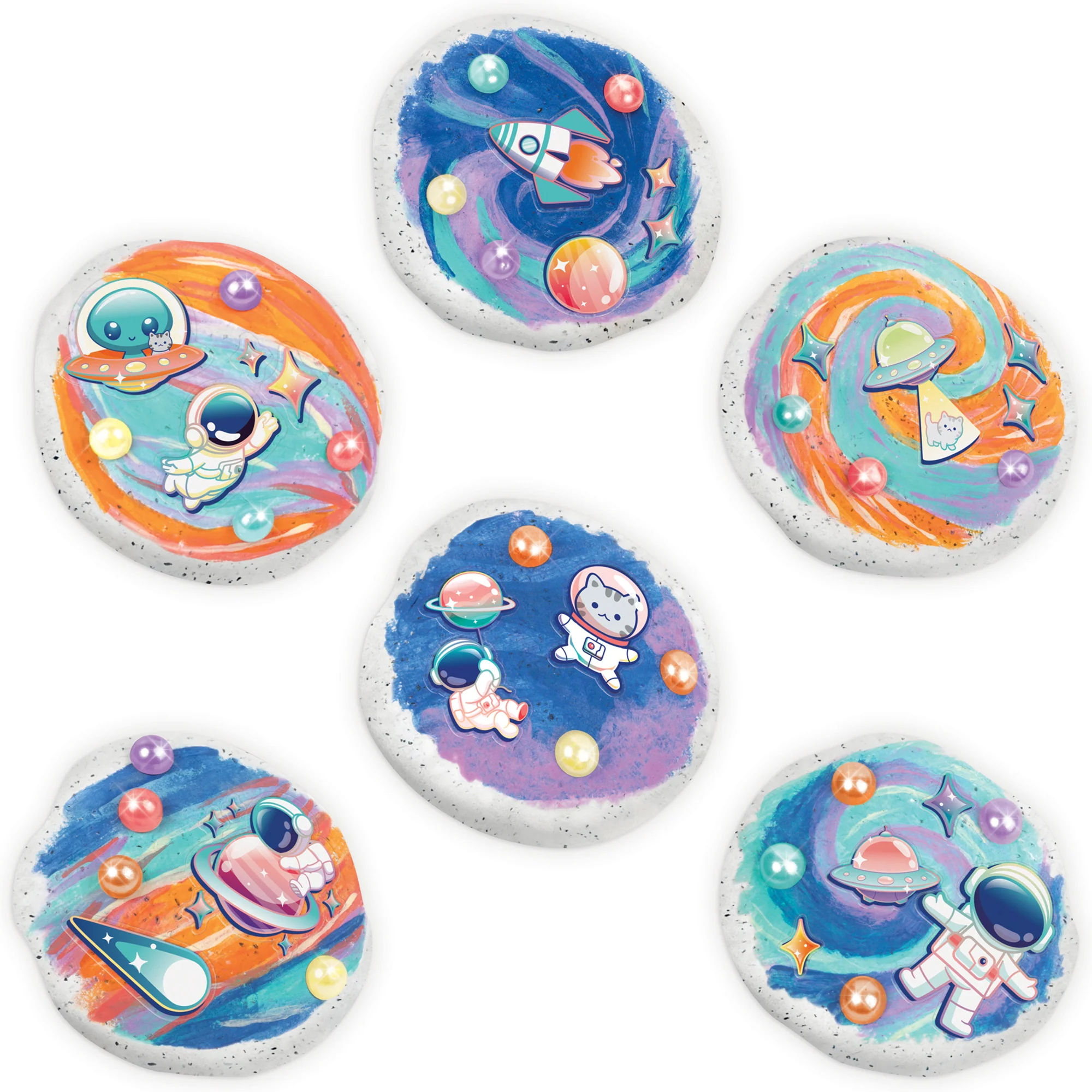 Make It Real Rock Dough Cosmic Creations Molding And Painting Craft Kit - Image 4