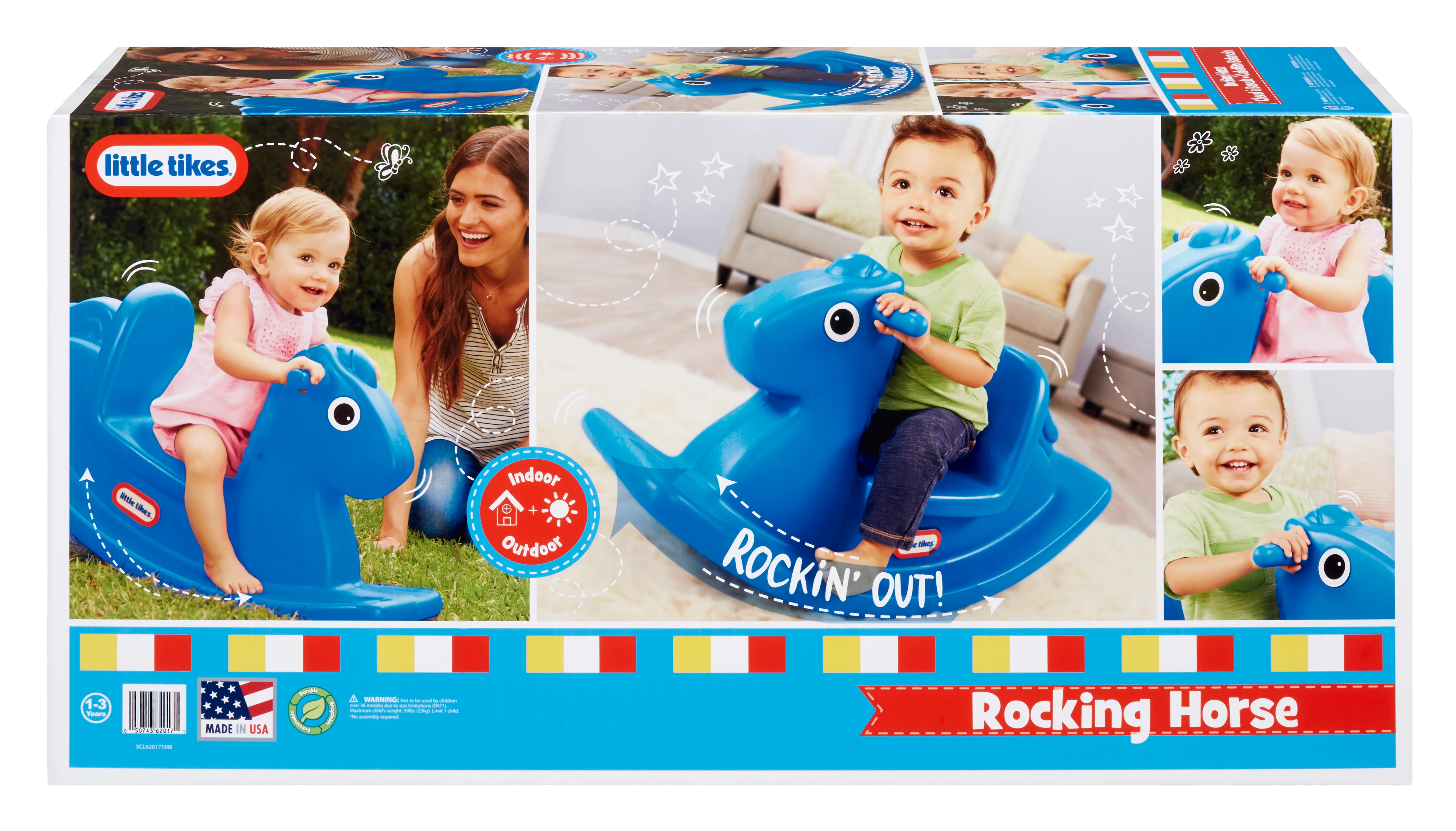 Little Tikes Rocking Horse – Primary Blue - Image 3