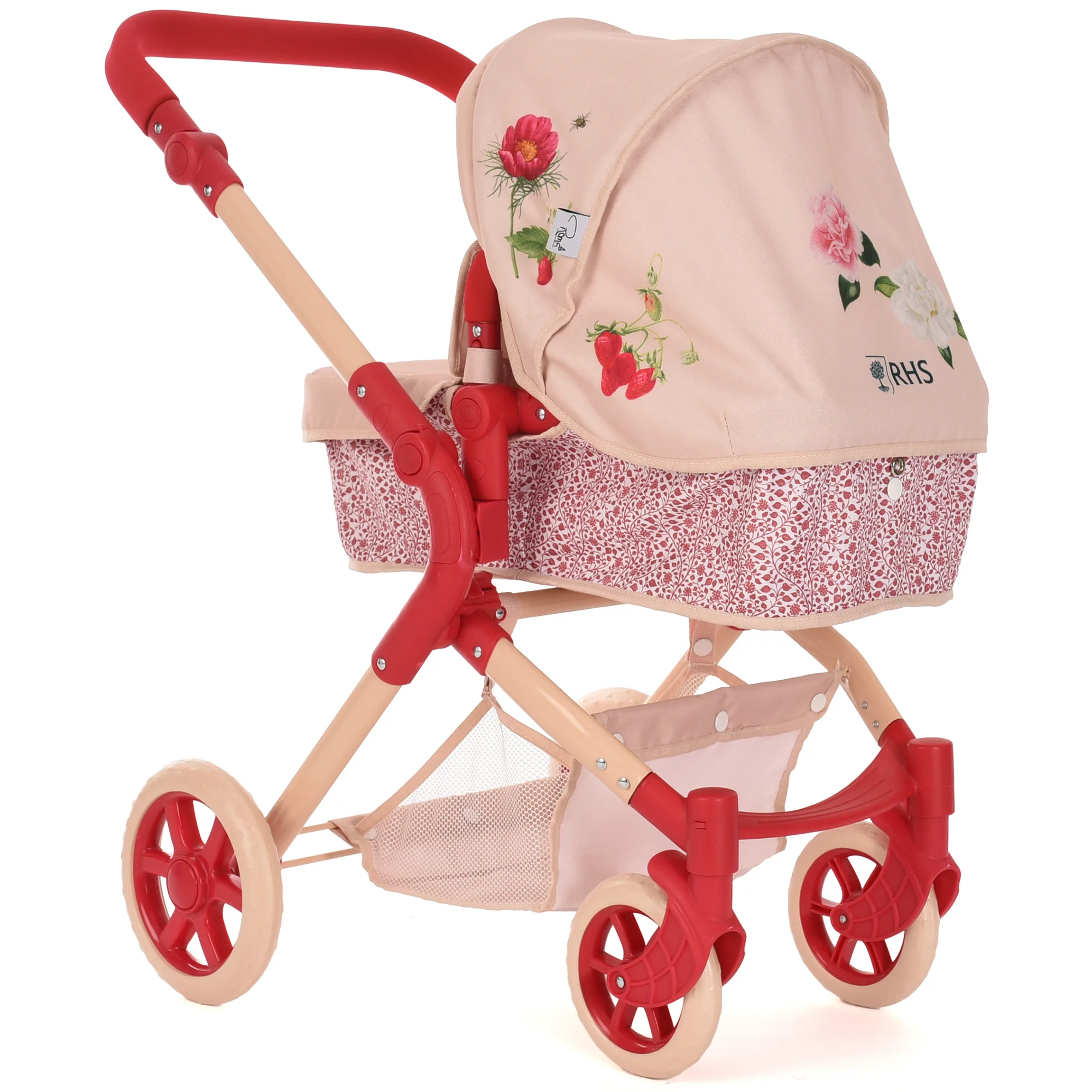 Roma RHS Flora Single Doll Pram With Convertible Carry Cot - Image 3