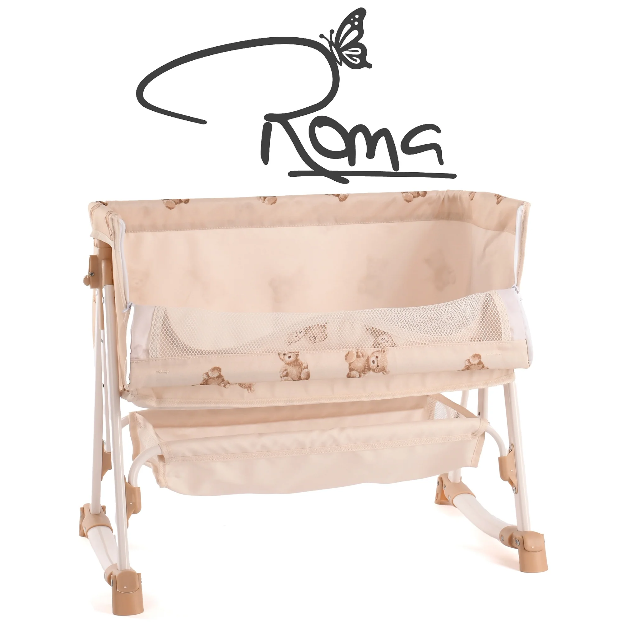 Roma Teddy Bedside Crib Doll Accessory With Adjustable Height - Image 2