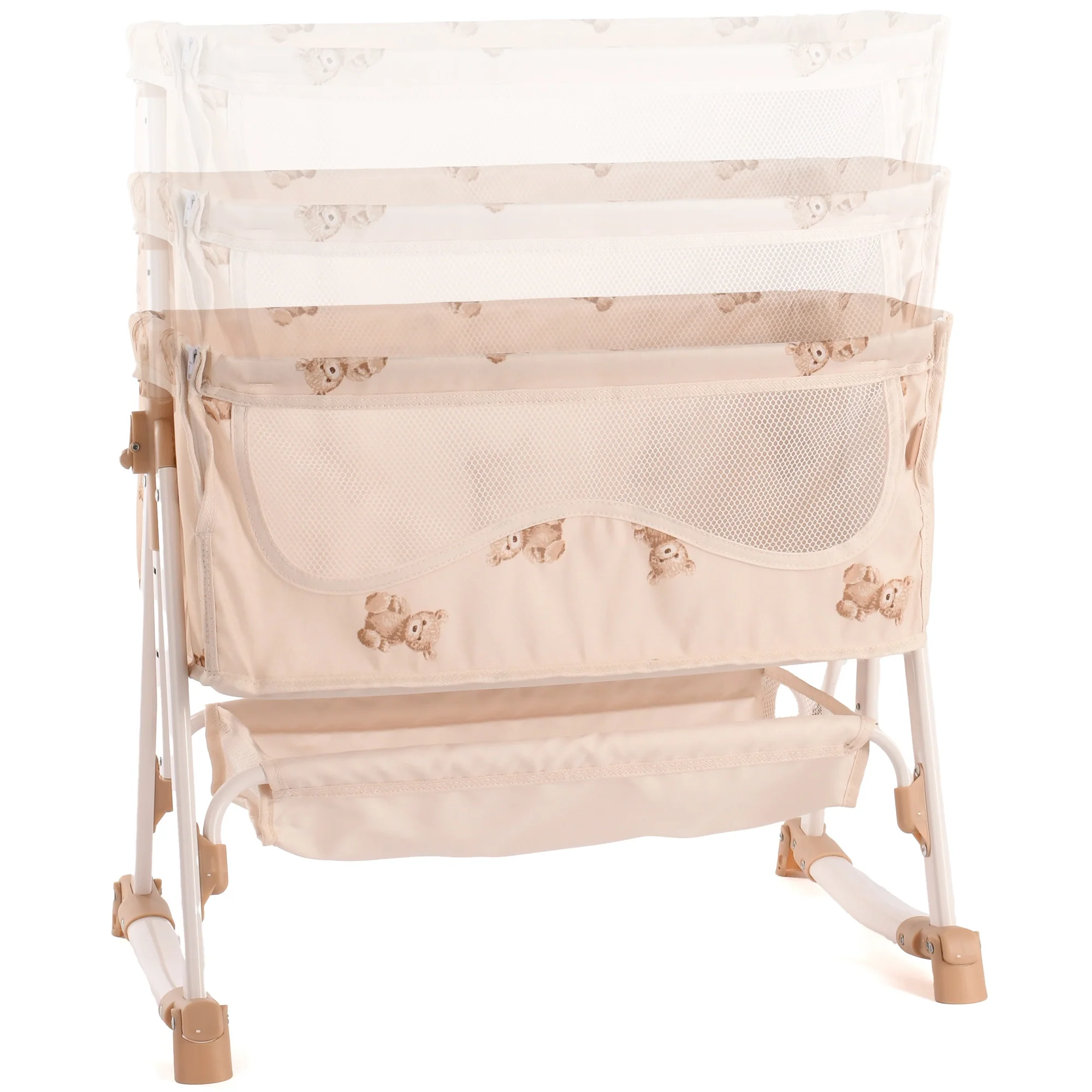 Roma Teddy Bedside Crib Doll Accessory With Adjustable Height - Image 5