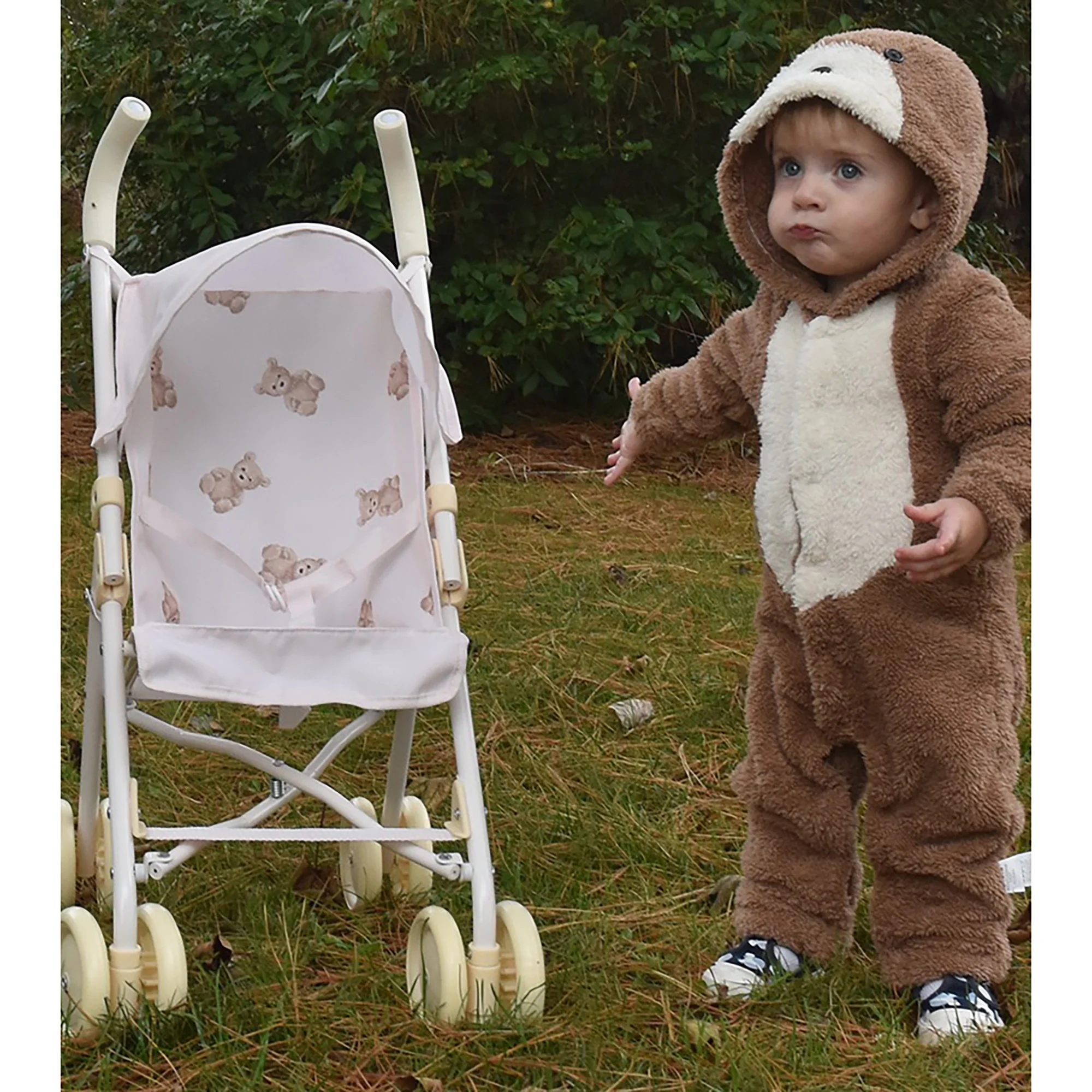 Roma Teddy XL Umbrella Buggy Doll Stroller With Retractable Hood - Image 4