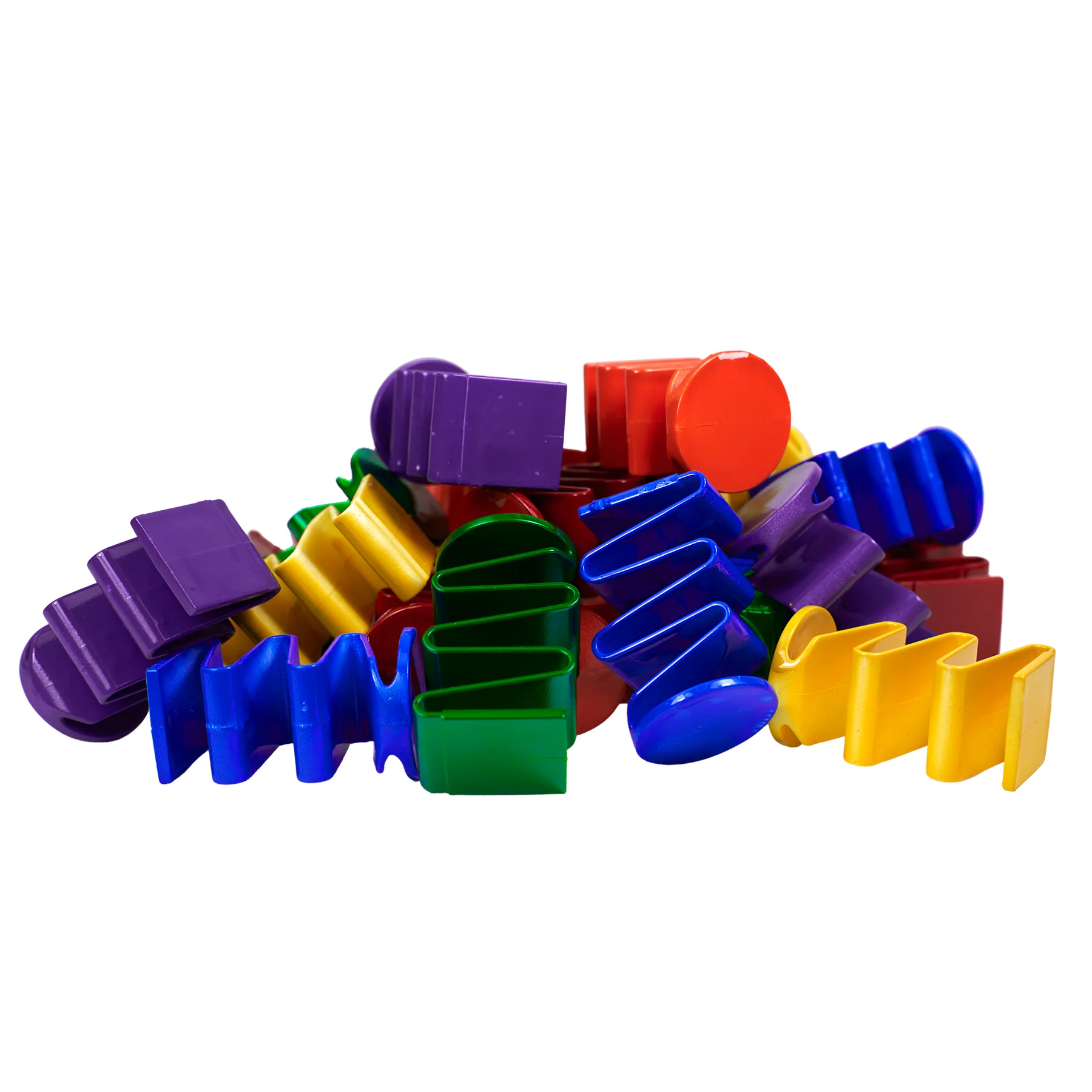 Roylco Colorful Spring-Loaded Building Blocks – 24 Piece Set - Image 3