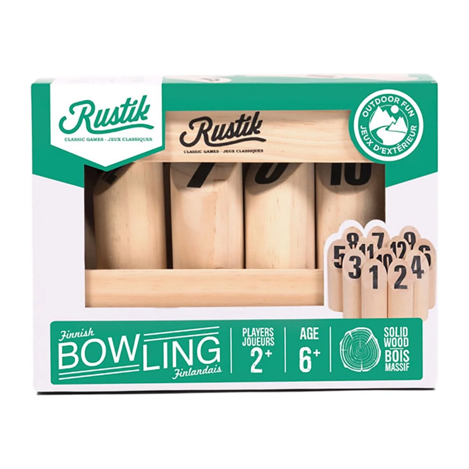 Rustik Finnish Bowling Outdoor Skill Game Set - Image 2