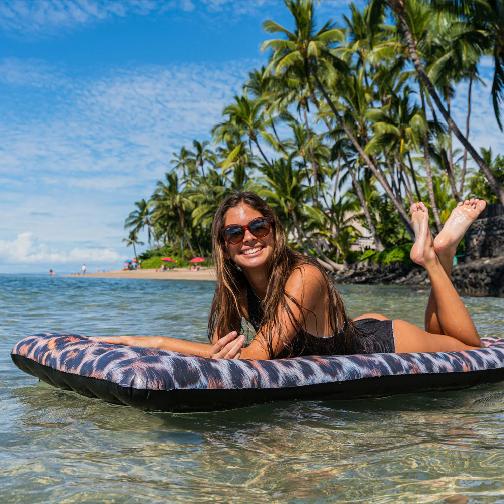 PoolCandy Safari Collection Deluxe Leopard Pool Raft - 74 inch - Image 2