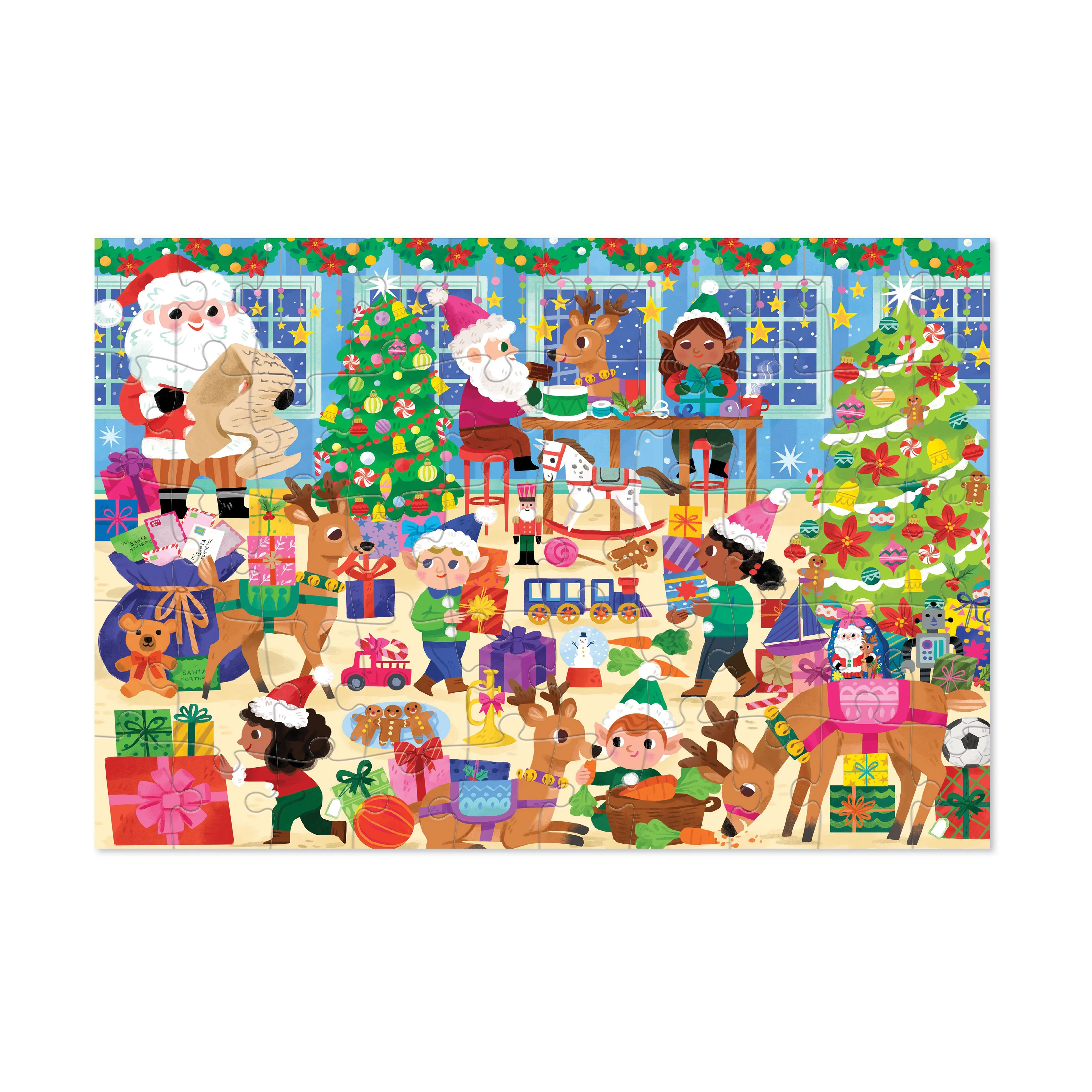 Crocodile Creek Santa's Workshop Jigsaw Puzzle - 50 pc - Image 2