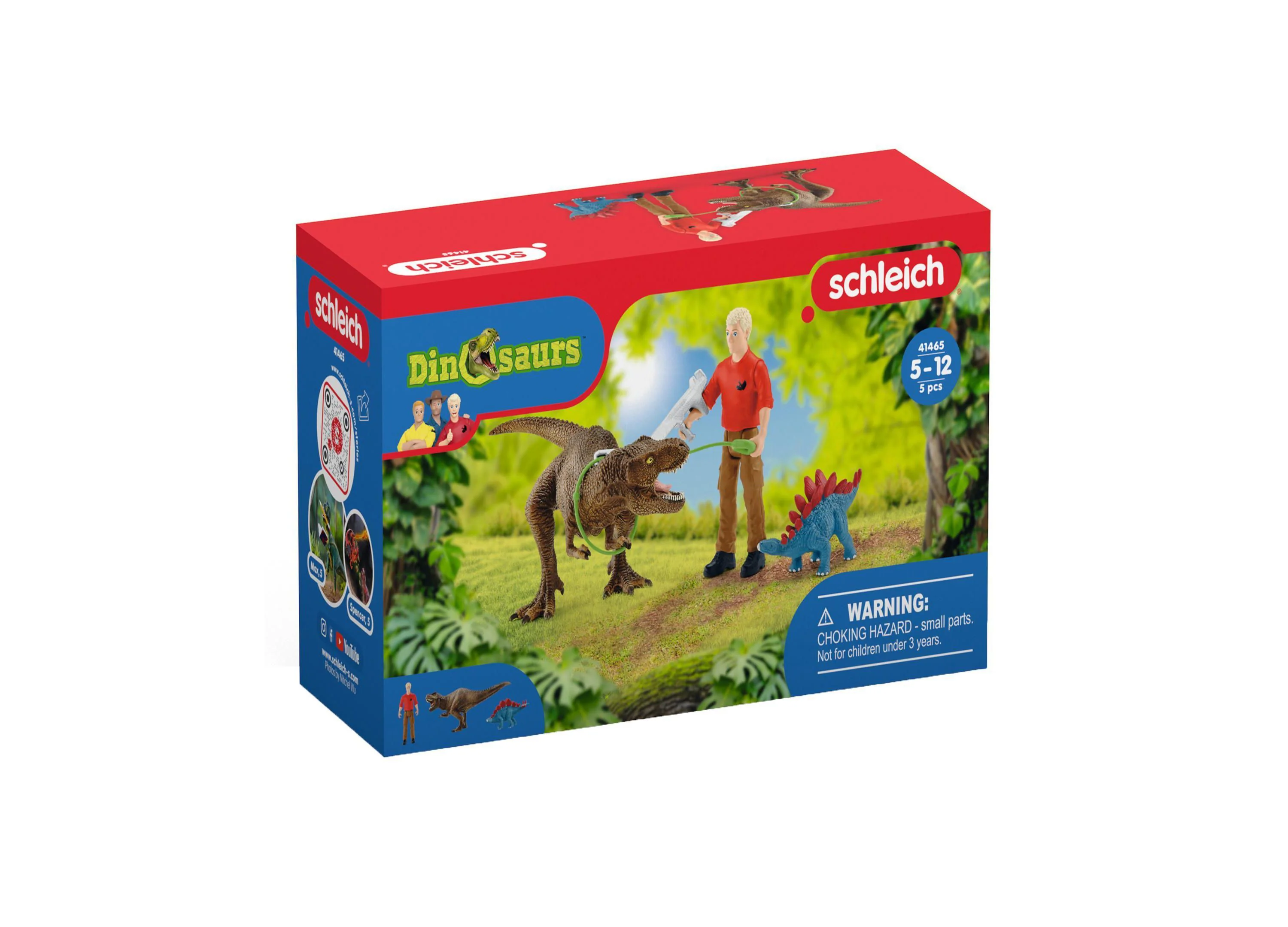 Schleich Dinosaurs: T-Rex Attack 5pc Dino Figurine Playset - Image 3