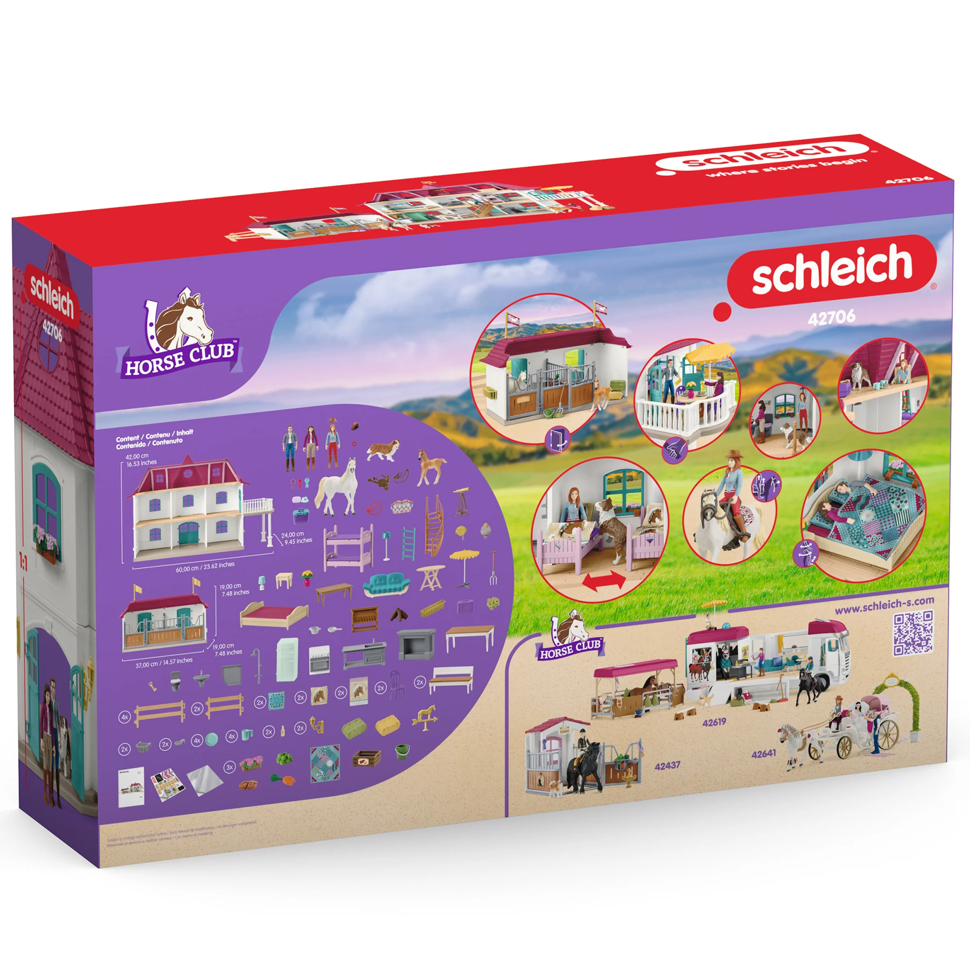 Schleich Horse Club Lakeside Country House & Stable - 192pc Doll House Adventure Playset - Image 4