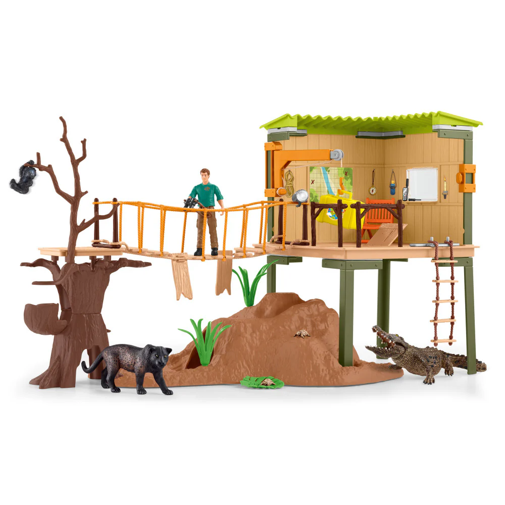 Schleich Wild Life Ranger Adventure Station Playset for Kids Ages 3+