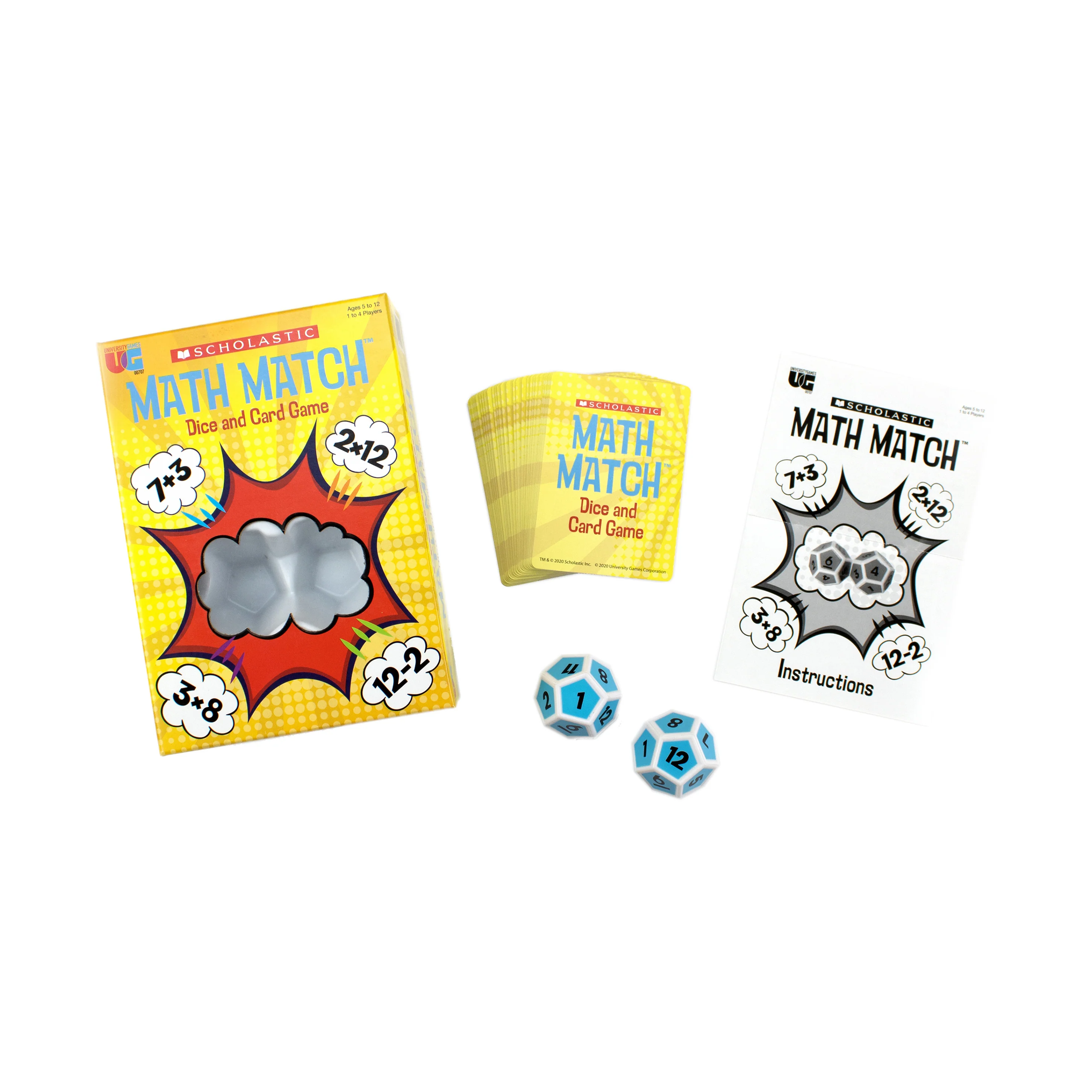 Scholastic Math Match Dice and Card Game - Educational Fun for Ages 6+ - Image 3