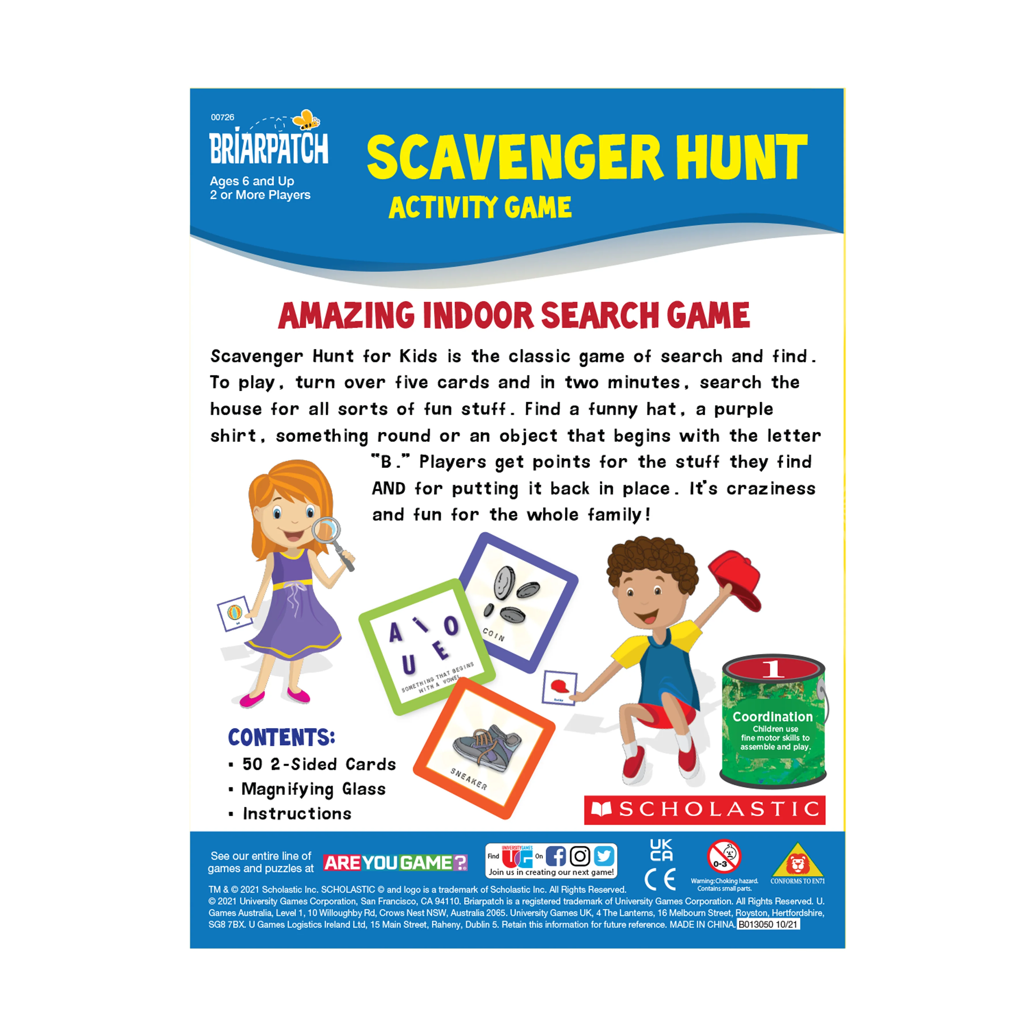 Scholastic Scavenger Hunt Indoor Family Game by Briarpatch - Image 3