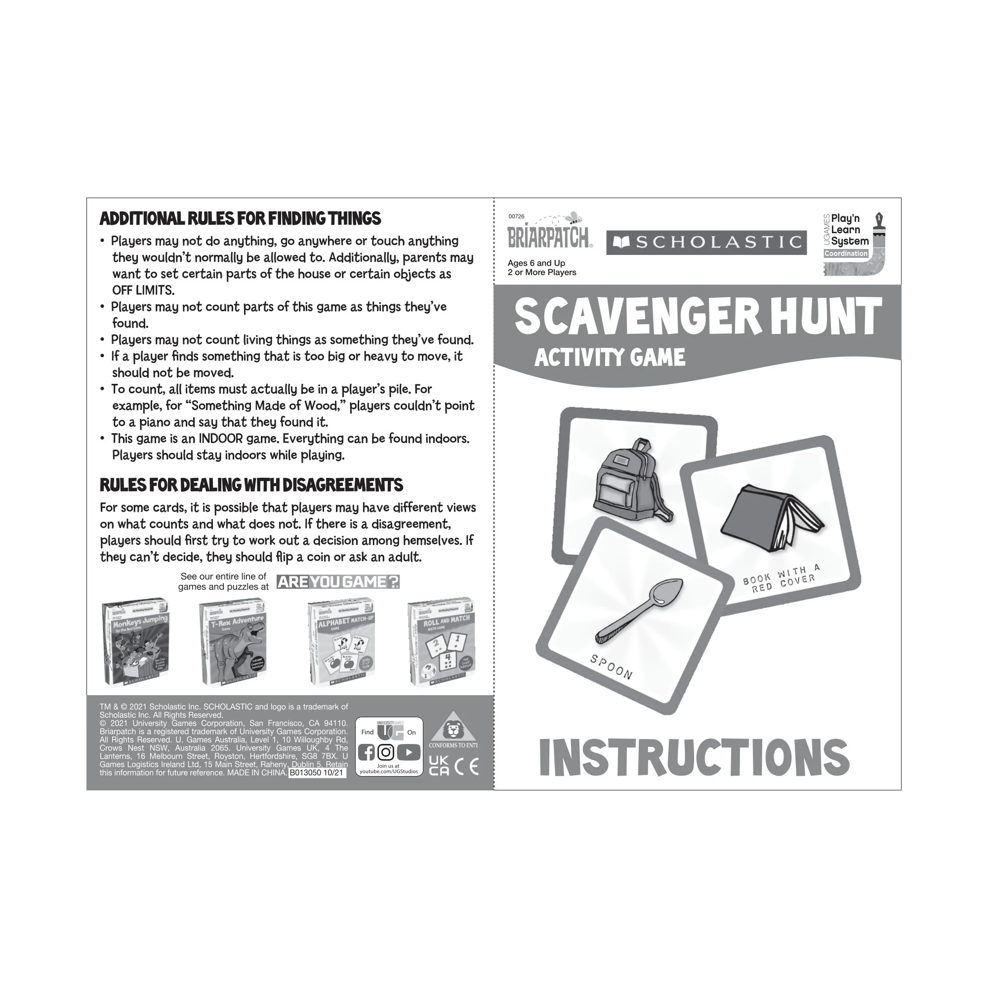Scholastic Scavenger Hunt Indoor Family Game by Briarpatch - Image 5