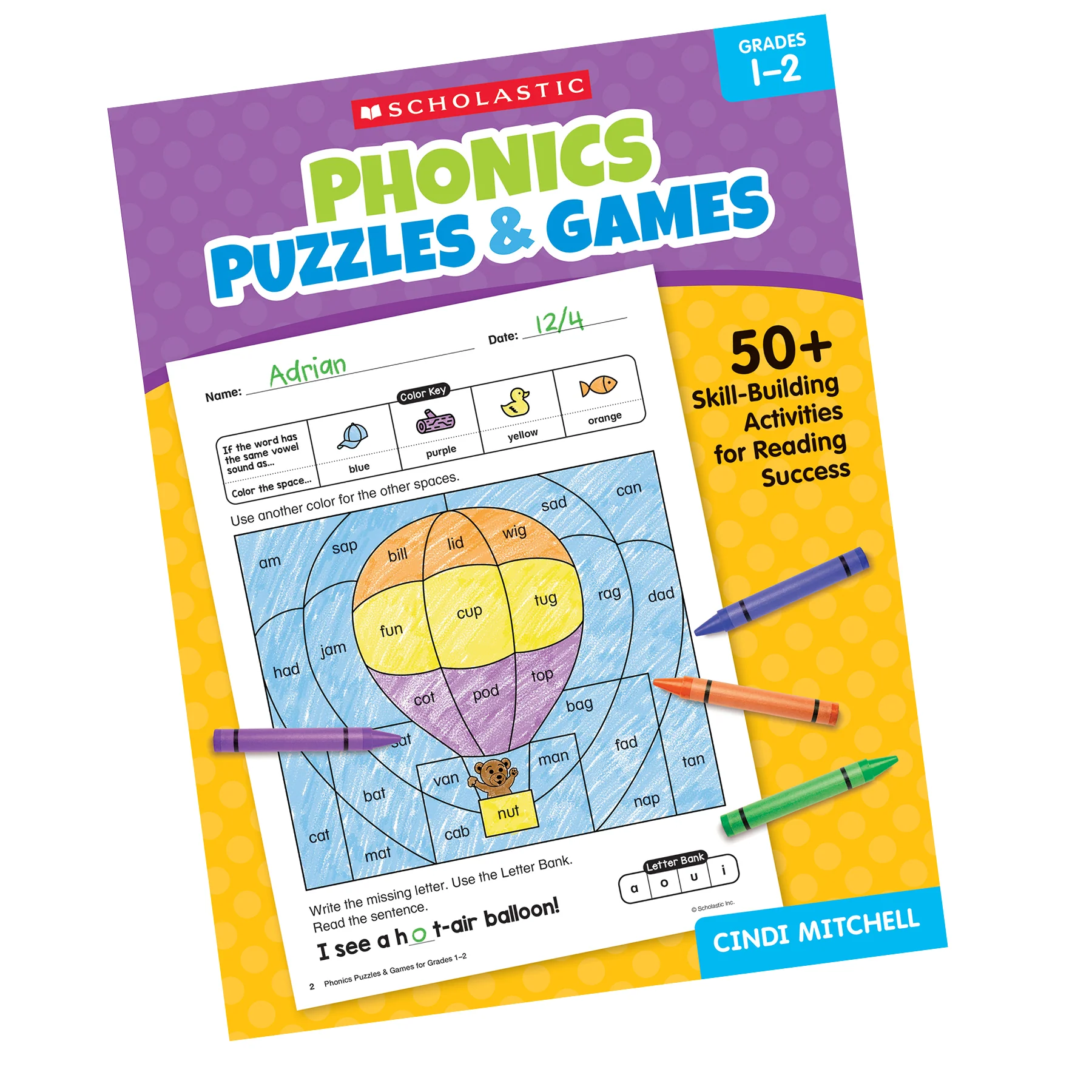 Scholastic Phonics Puzzles & Games - Activity Book Grades 1-2 - Image 2