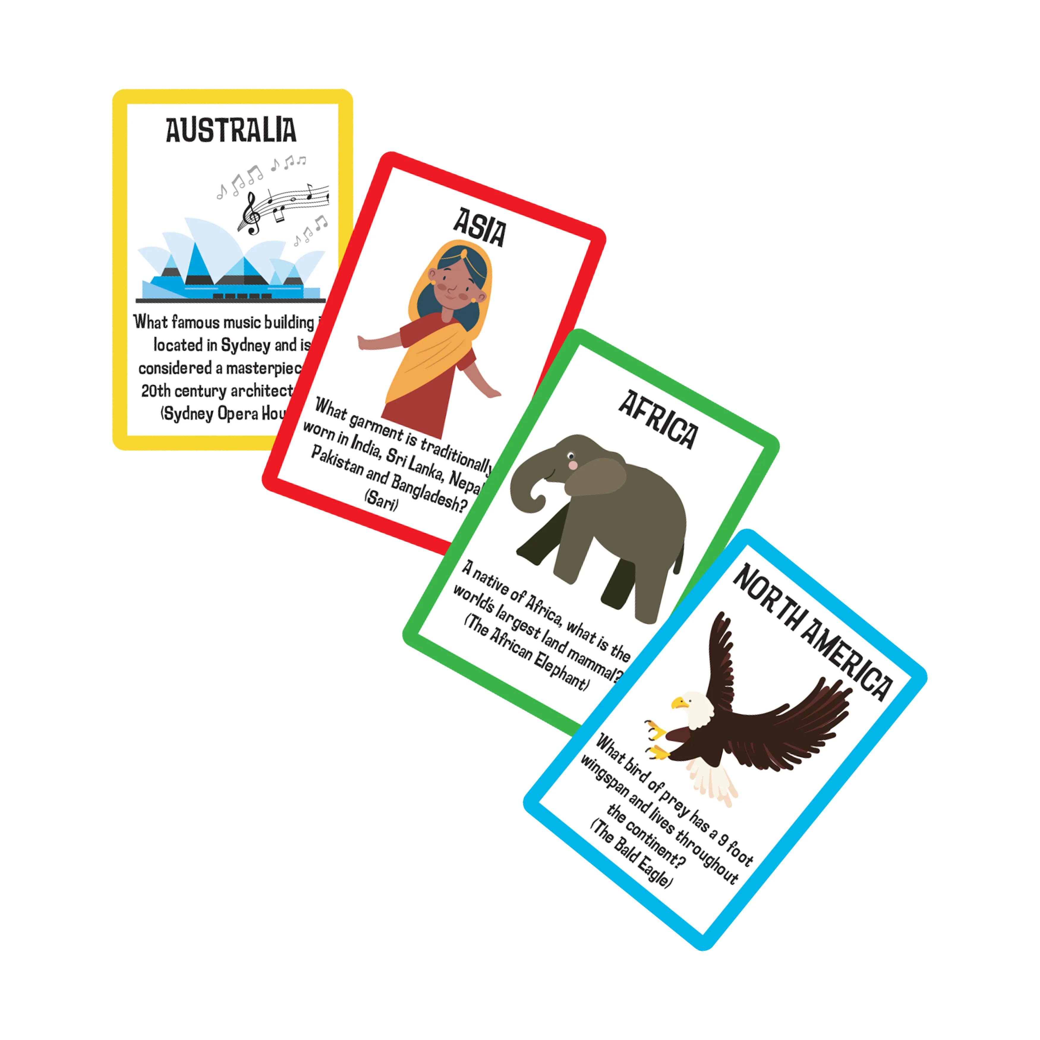 Scholastic The World Explorers Illustrated Fact Card Game - Image 4