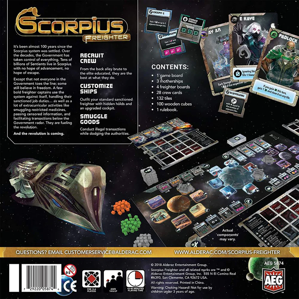 Scorpius Freighter Sci-Fi Tile Placement Strategy Game - Image 2