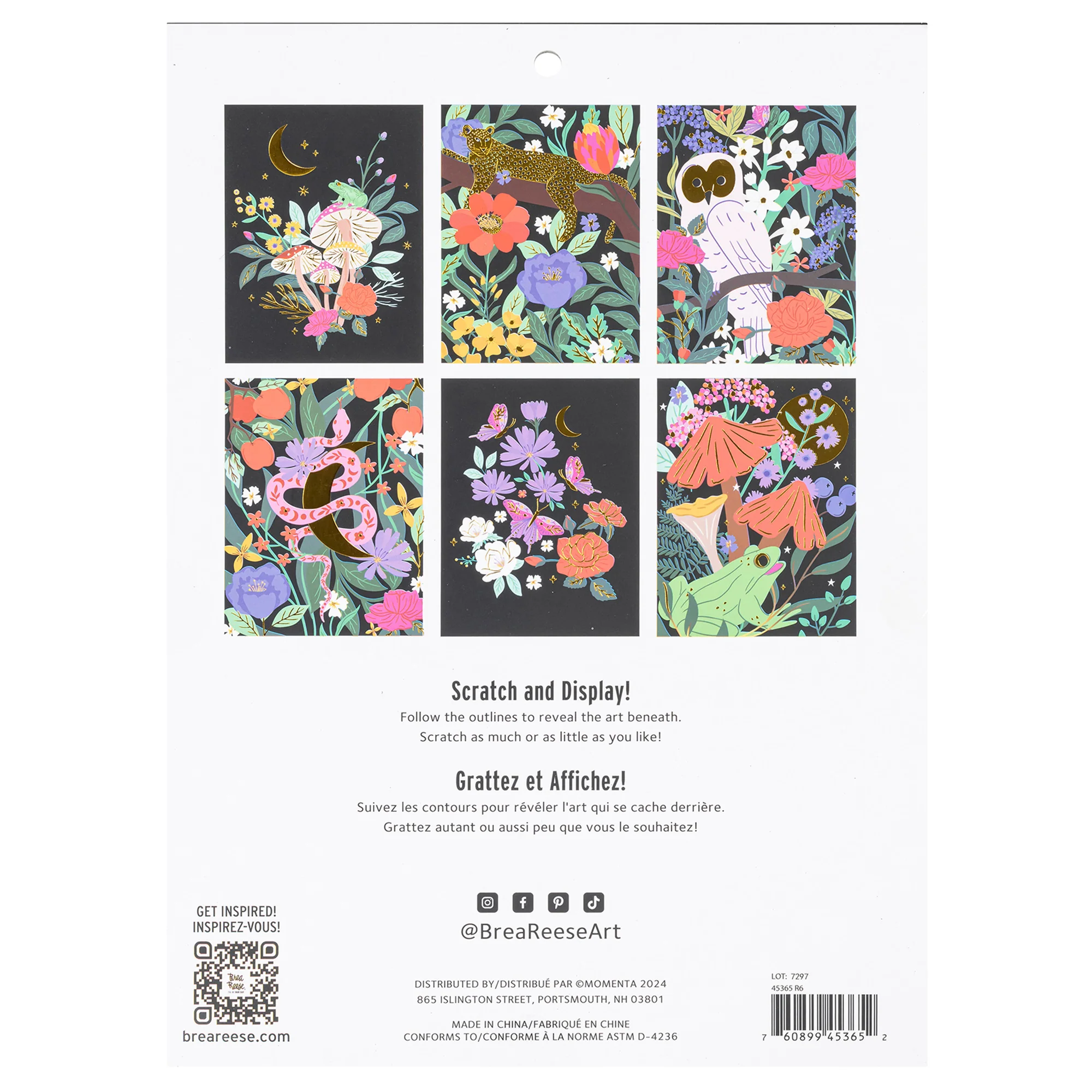 Brea Reese Scratch Art Kit: Mythical Animals - 6 Designs, 9x12 Inch - Image 2